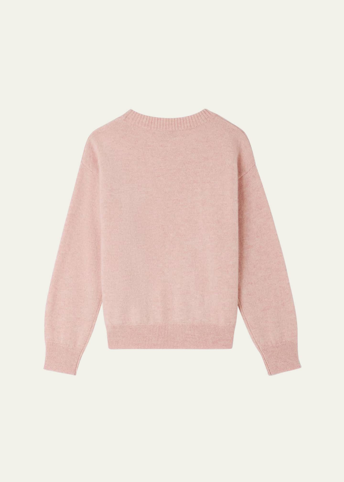 Bonpoint Girl's Cherry Intarsia Sweatshirt, Size 6-12 Image 2 of 3