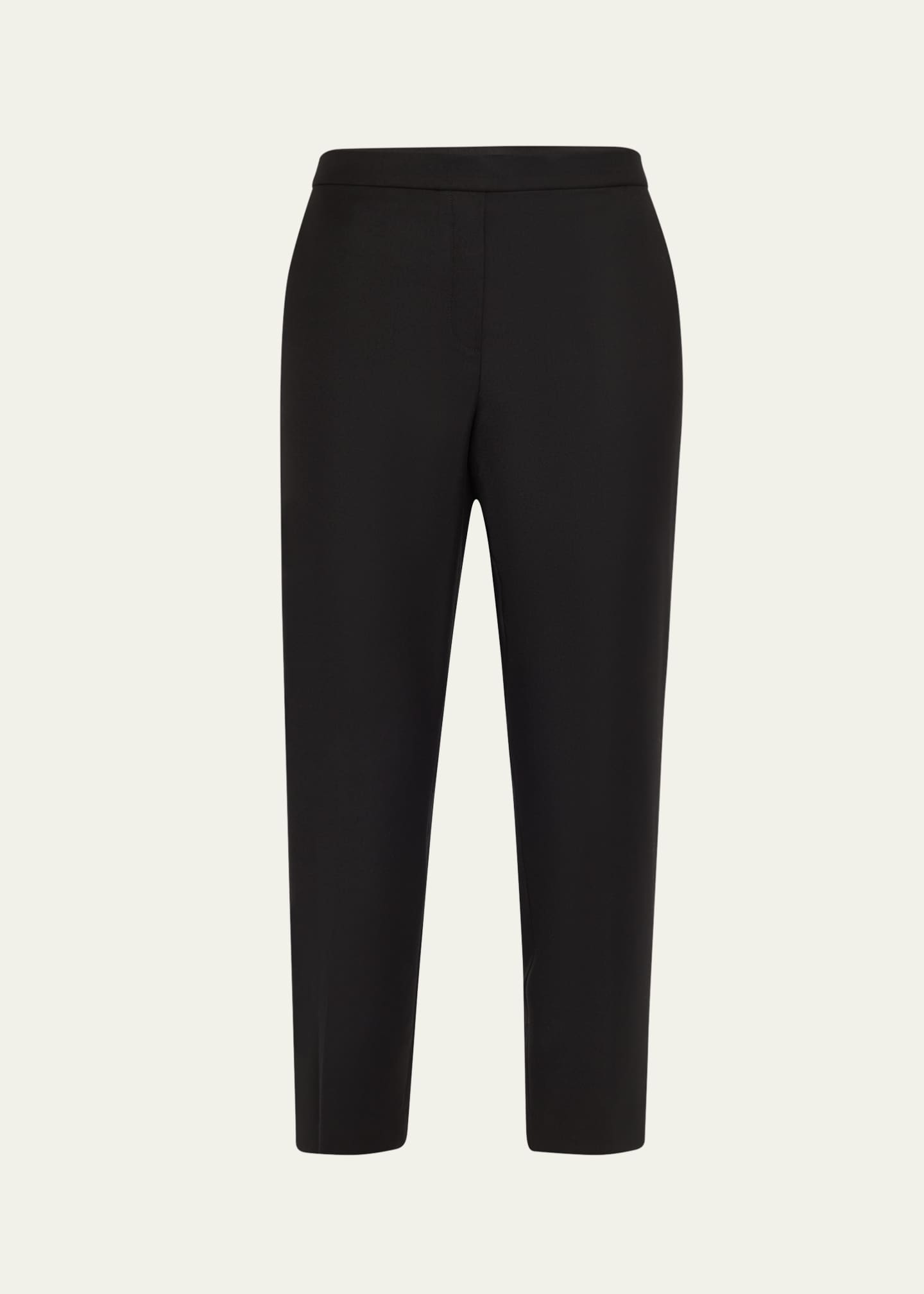 Theory Treeca Virgin Wool Flannel Cropped Pull-On Pants Image 1 of 5