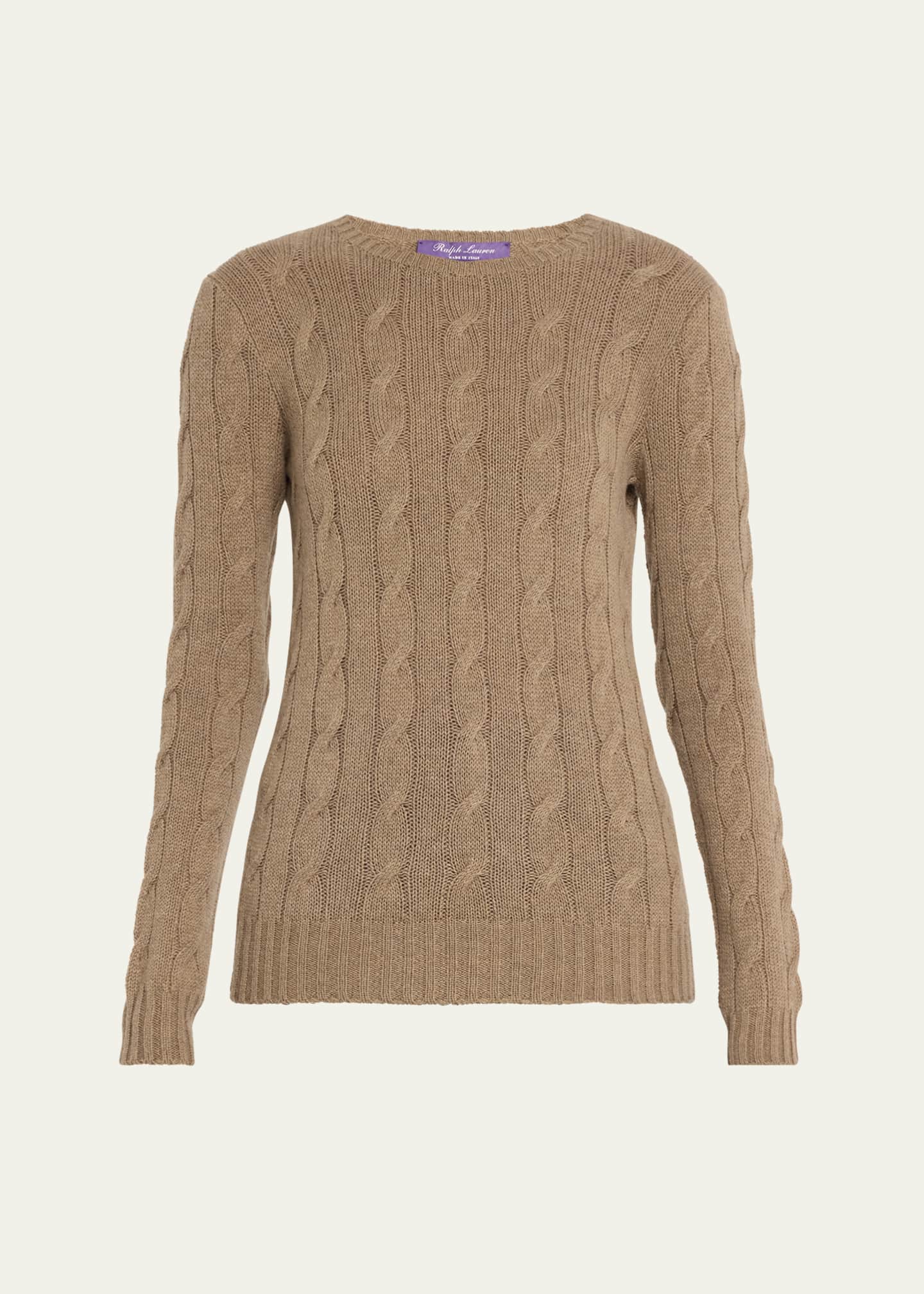 Ralph Lauren Collection Cable Knit Cashmere Sweater Bergdorf Goodman