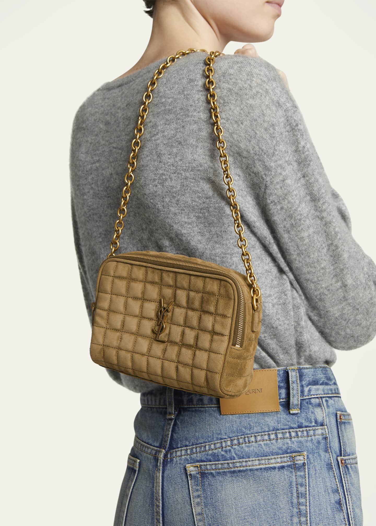 ショルダーバッグ・ポシェット Saint Laurent Suede Small bag Saint Laurent Sunset Small YSL Crossbody Bag in Suede