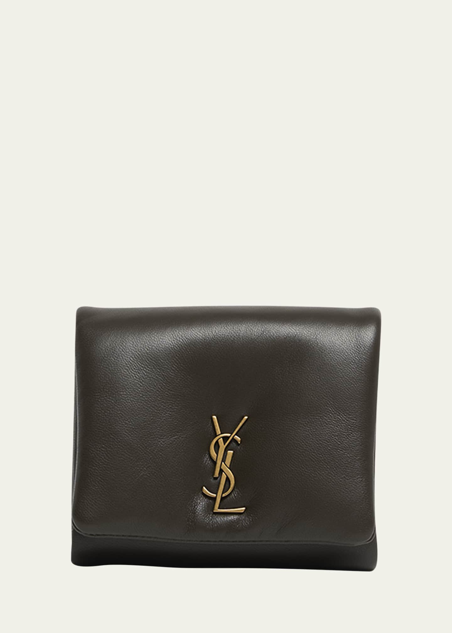 Saint Laurent YSL Compact Wallet in Plonge Leather Image 1 of 4