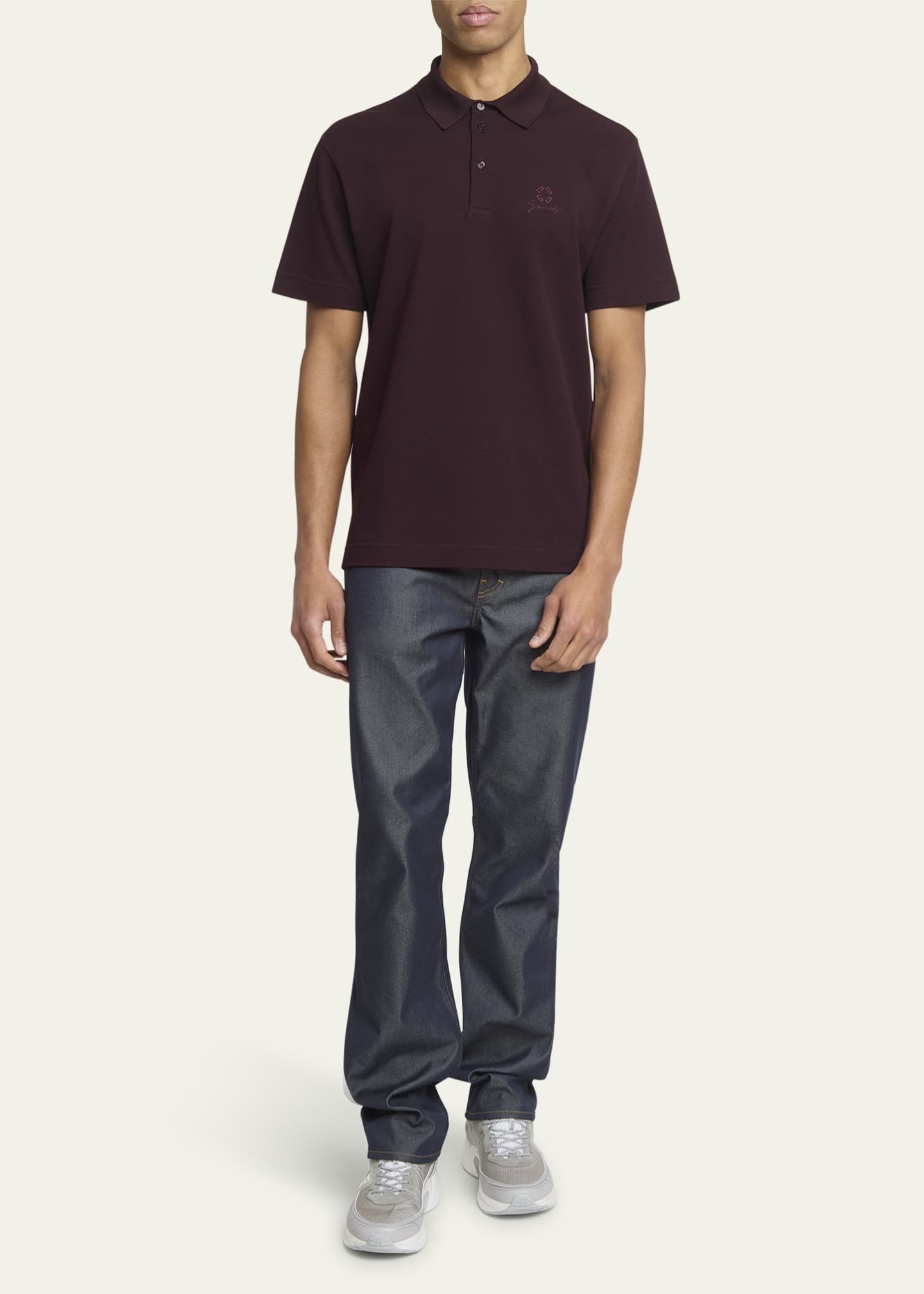 Givenchy Men's Pique Signature Polo Shirt Image 2 of 5