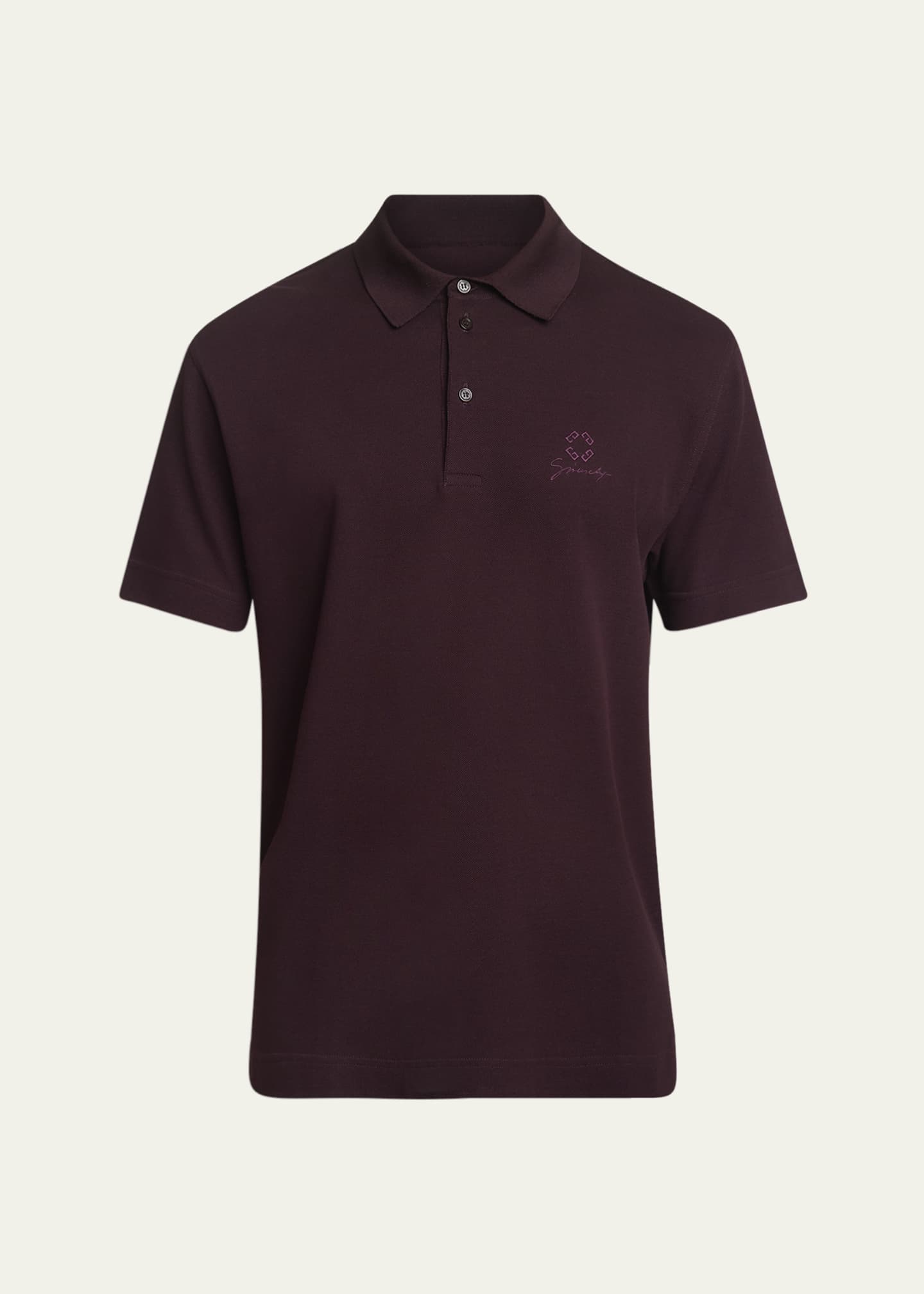 Givenchy Men's Pique Signature Polo Shirt Image 1 of 5