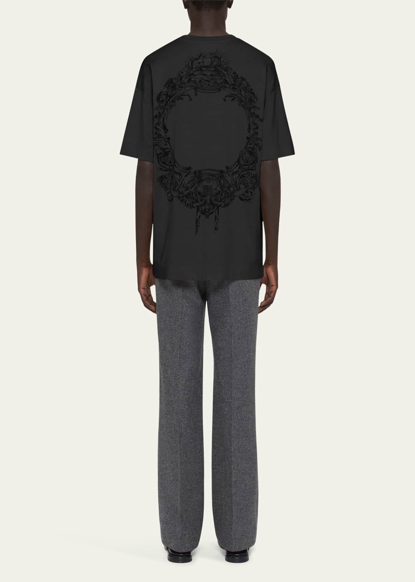 Givenchy Men's Jersey Crest-Print T-Shirt Image 2 of 3