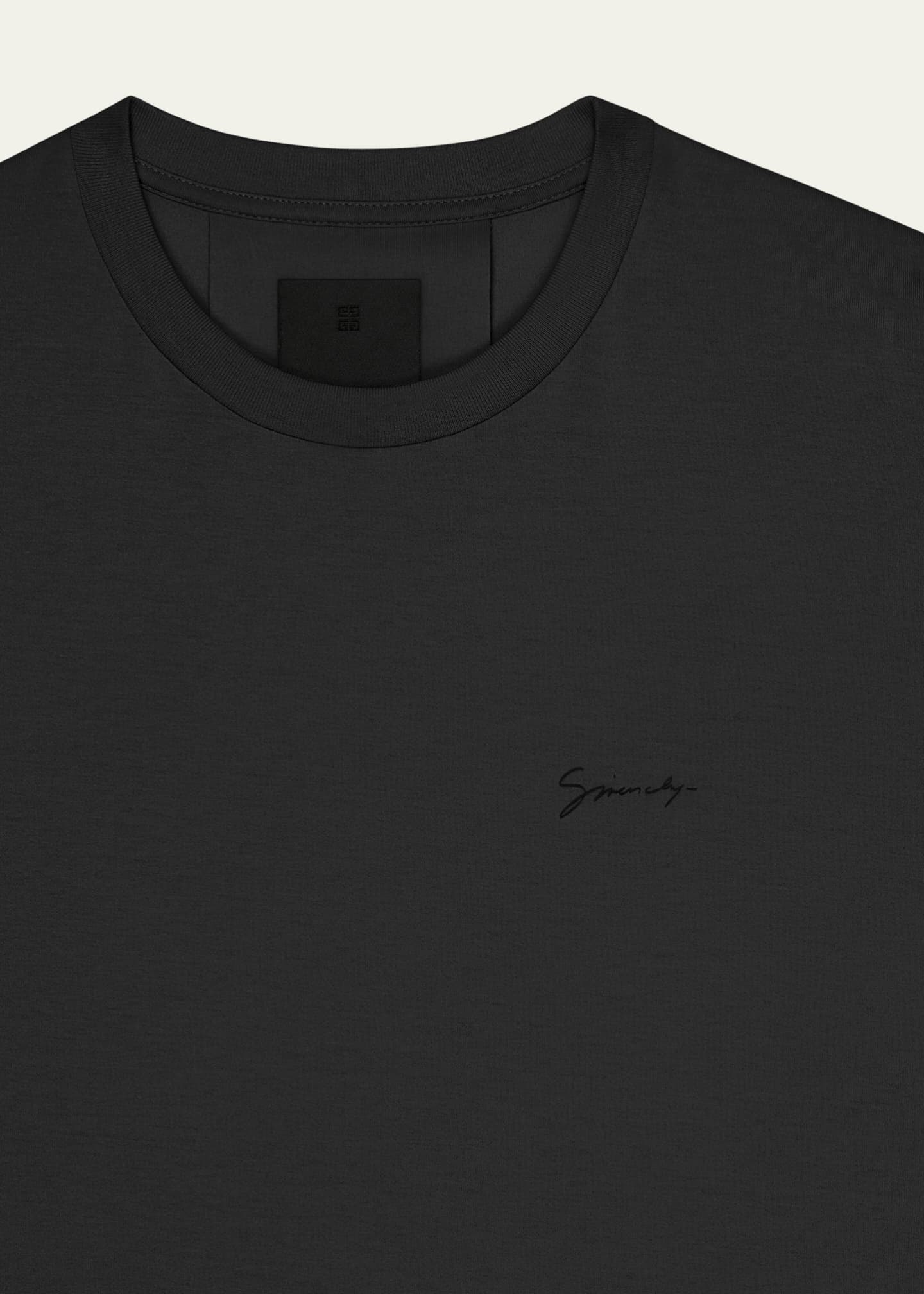 Givenchy Men's Jersey Crest-Print T-Shirt Image 3 of 3