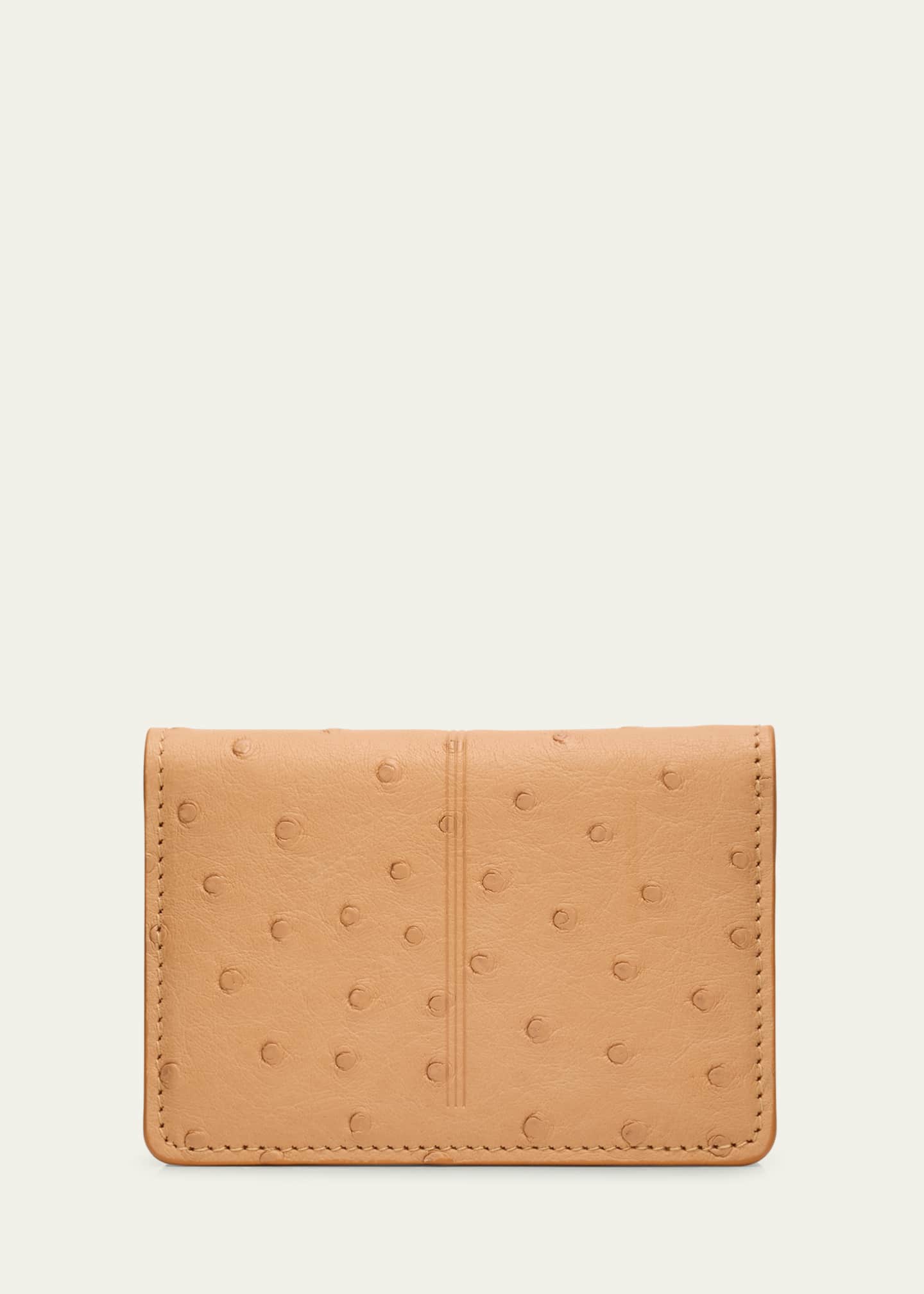 Jacques Marie Mage Men's Cassandre Ostrich Bifold Wallet Image 4 of 4