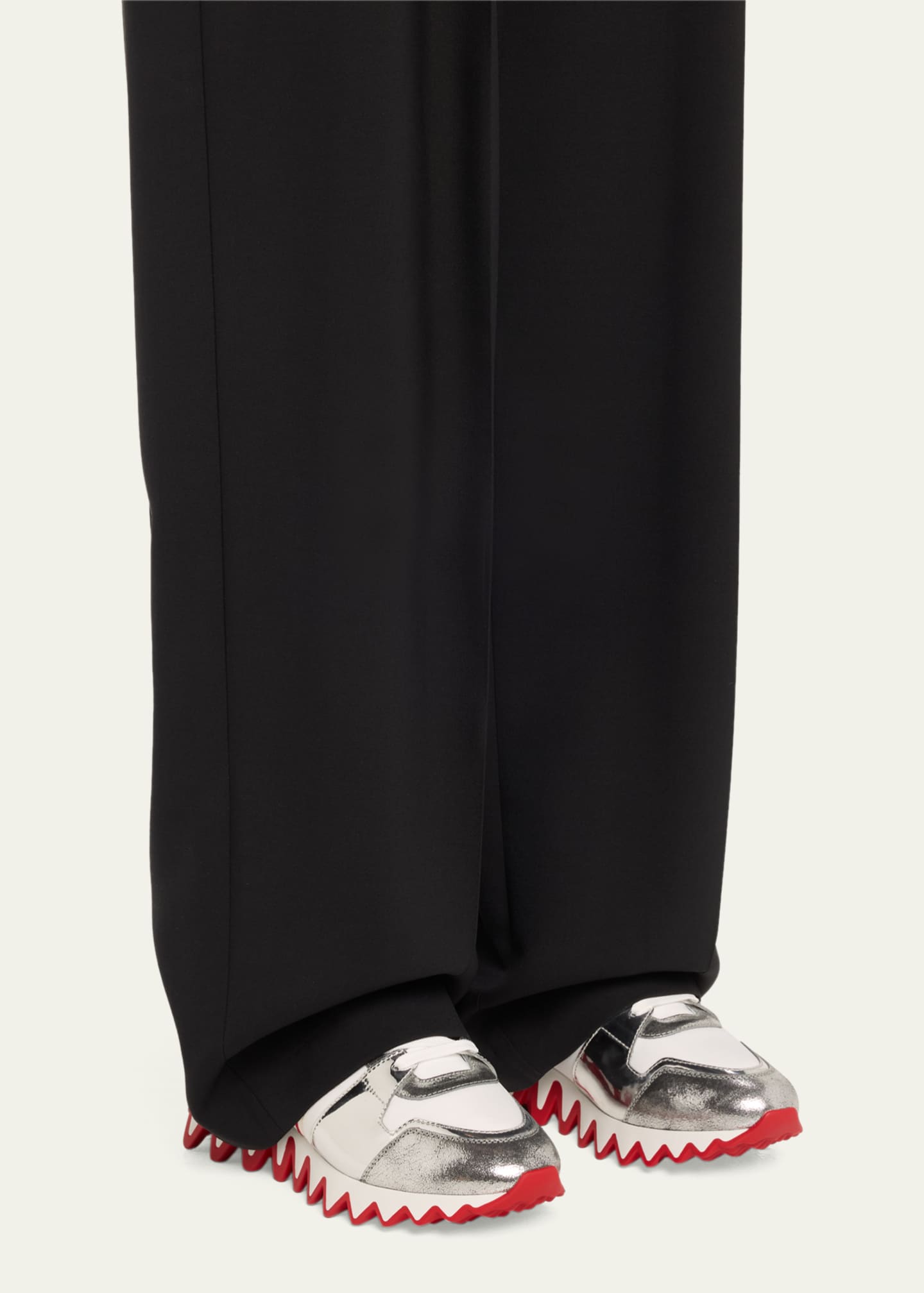 Christian Louboutin Nastroshark Donna Metallic Sneakers Image 2 of 4