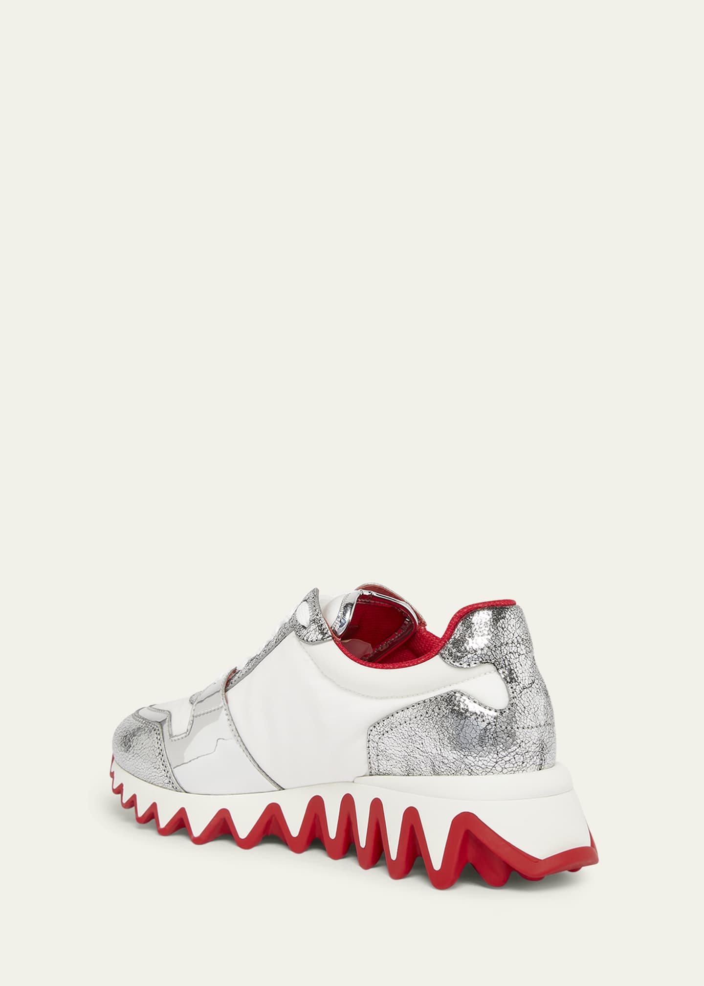 Christian Louboutin Nastroshark Donna Metallic Sneakers Image 4 of 4