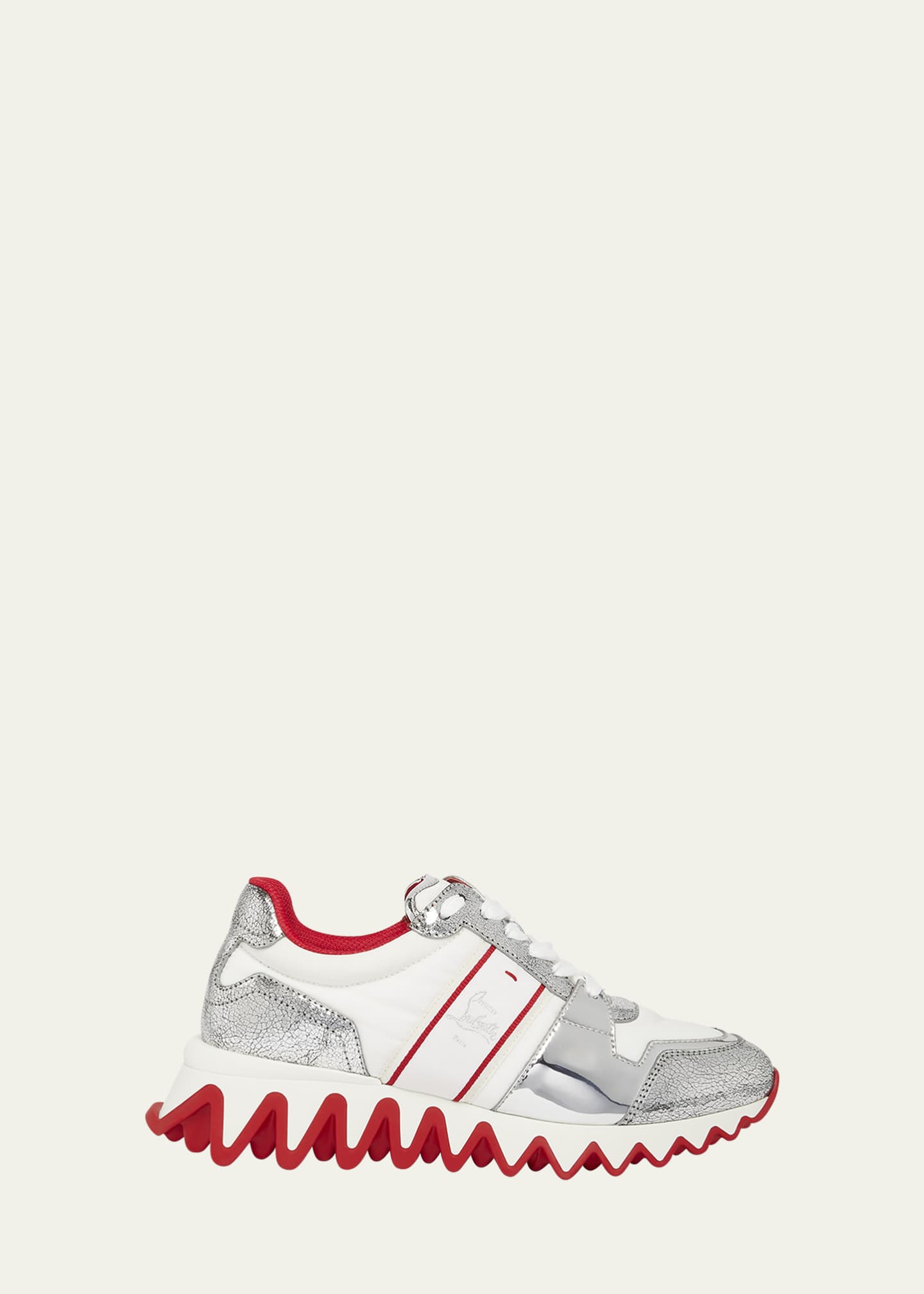 Christian Louboutin Nastroshark Donna Metallic Sneakers Image 1 of 4