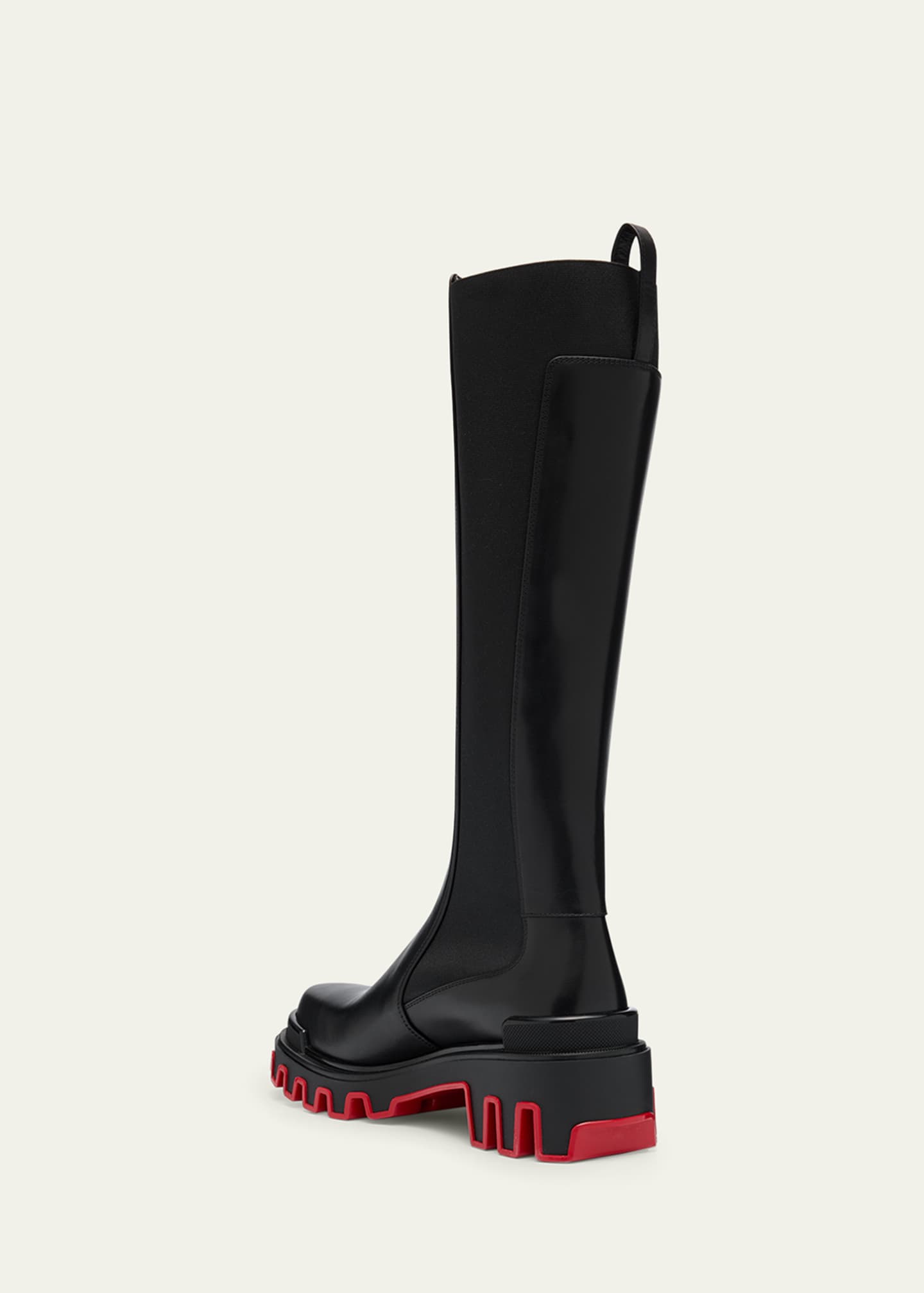 Christian Louboutin Dune Leather Red Sole Knee Boots Image 4 of 4
