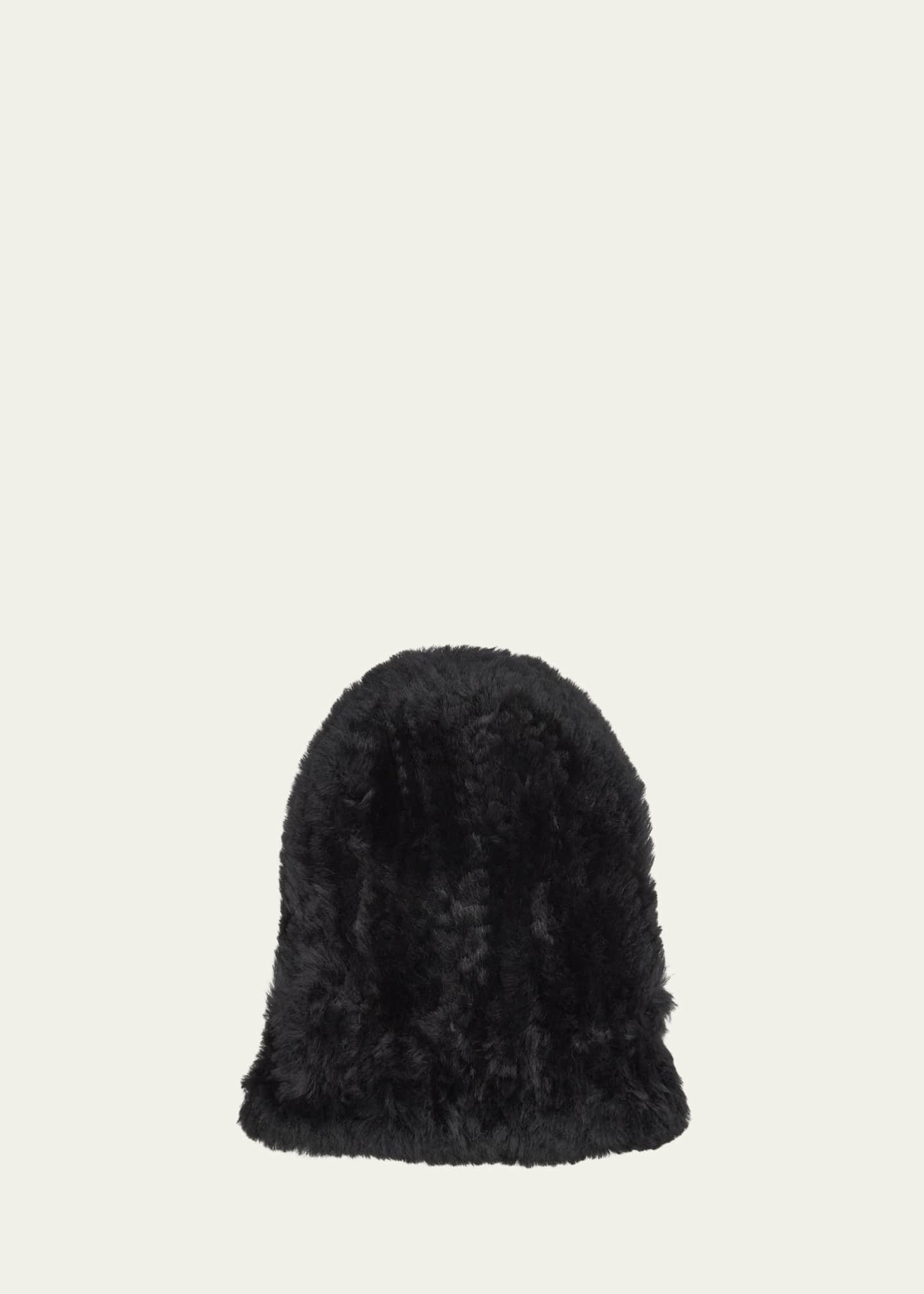 Yves Salomon Dyed Sheep Shearling Beanie
