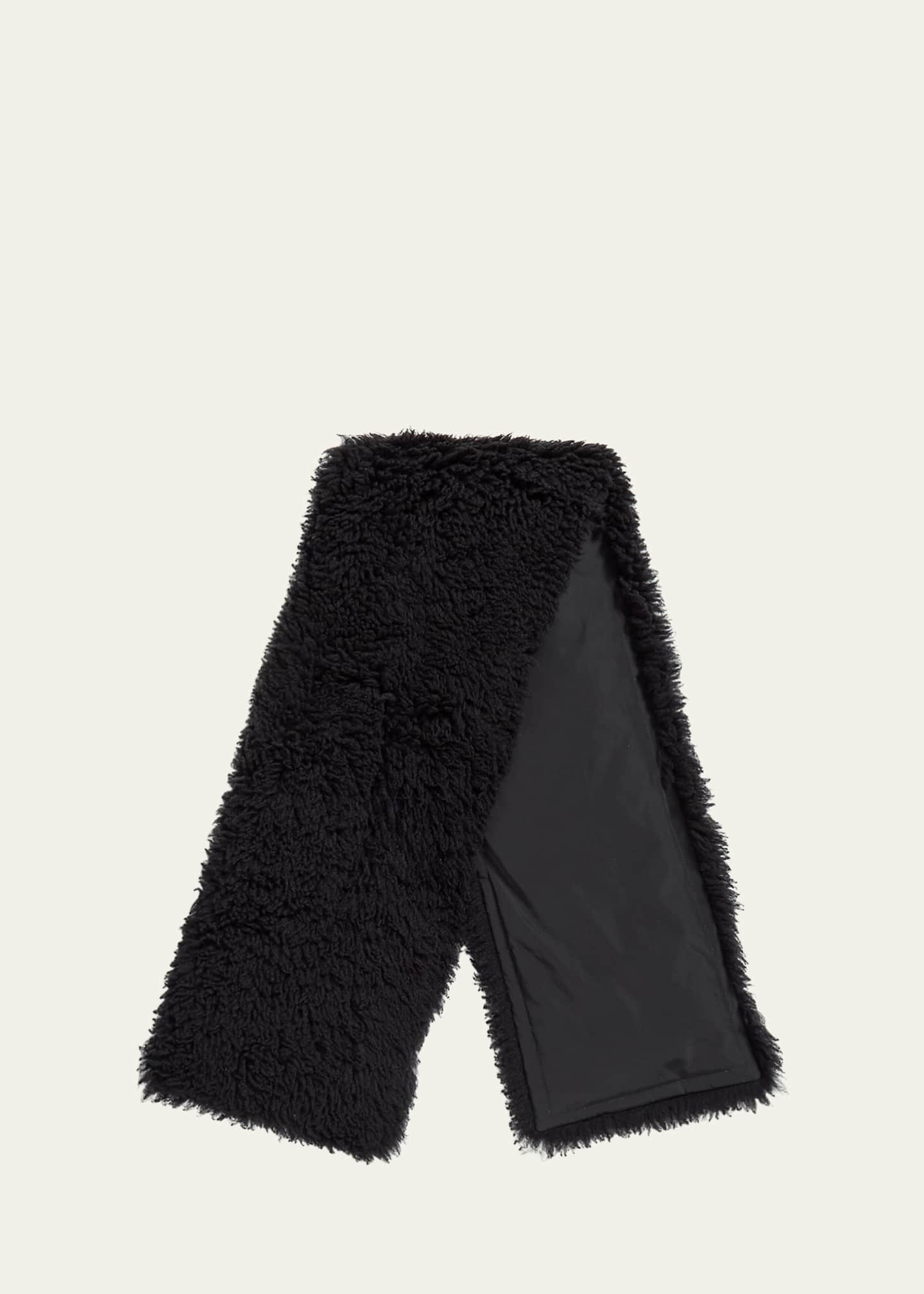 Yves Salomon Sheep Shearling Scarf Image 1 of 3