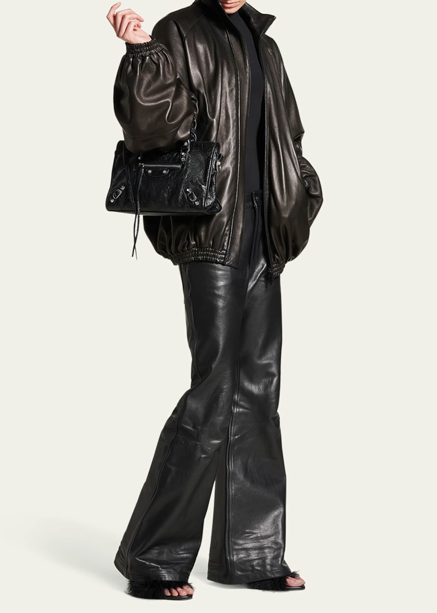 Balenciaga Le City Small Leather Shoulder Bag - Bergdorf Goodman