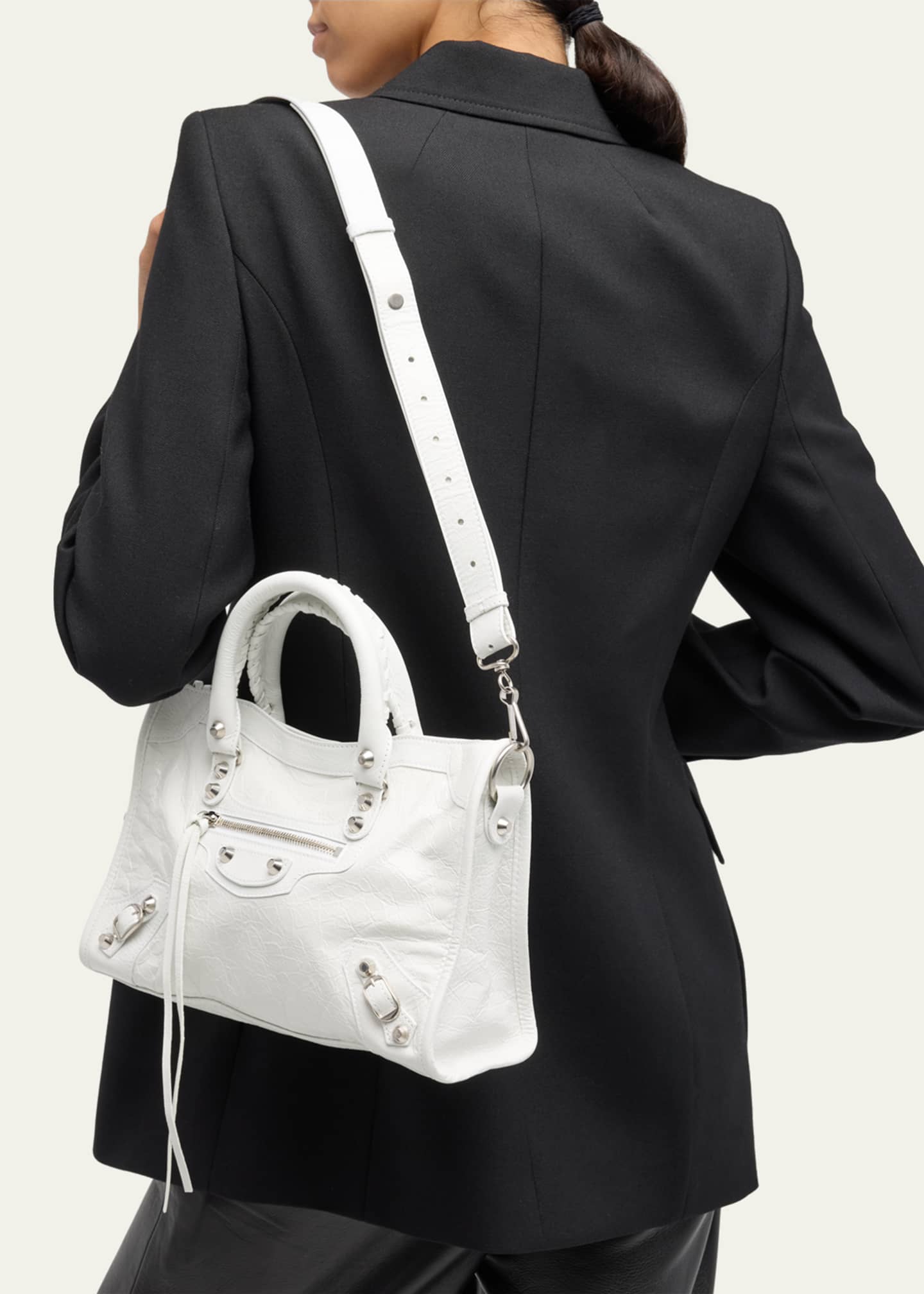 Balenciaga Le City Small Leather Shoulder Bag - Bergdorf Goodman