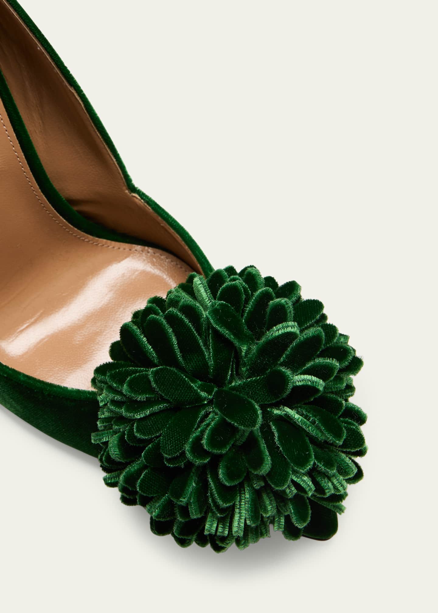 Aquazzura velvet pumps discount