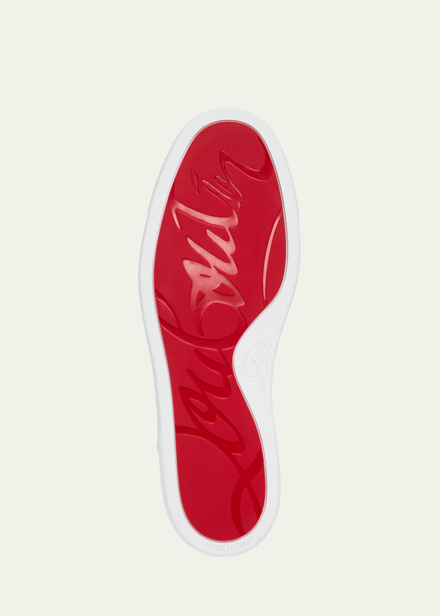 Christian Louboutin Fun Louis Junior Leather Trash Low-Top Christian Louboutin Fun Louis Junior Leather Trash Low-Top