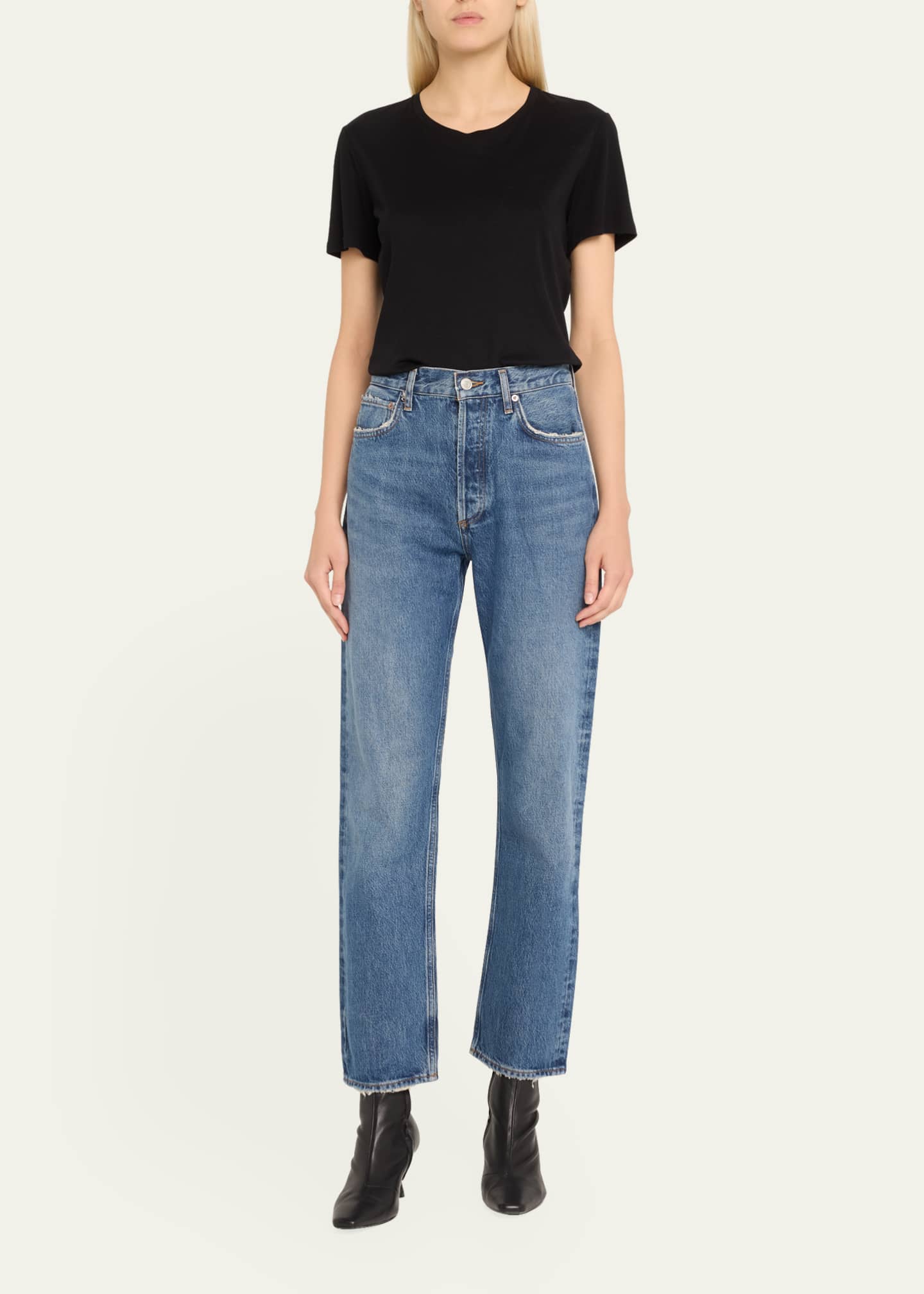 AGOLDE 90's Pinch Waist High-Rise Straight Jeans Image 2 of 5
