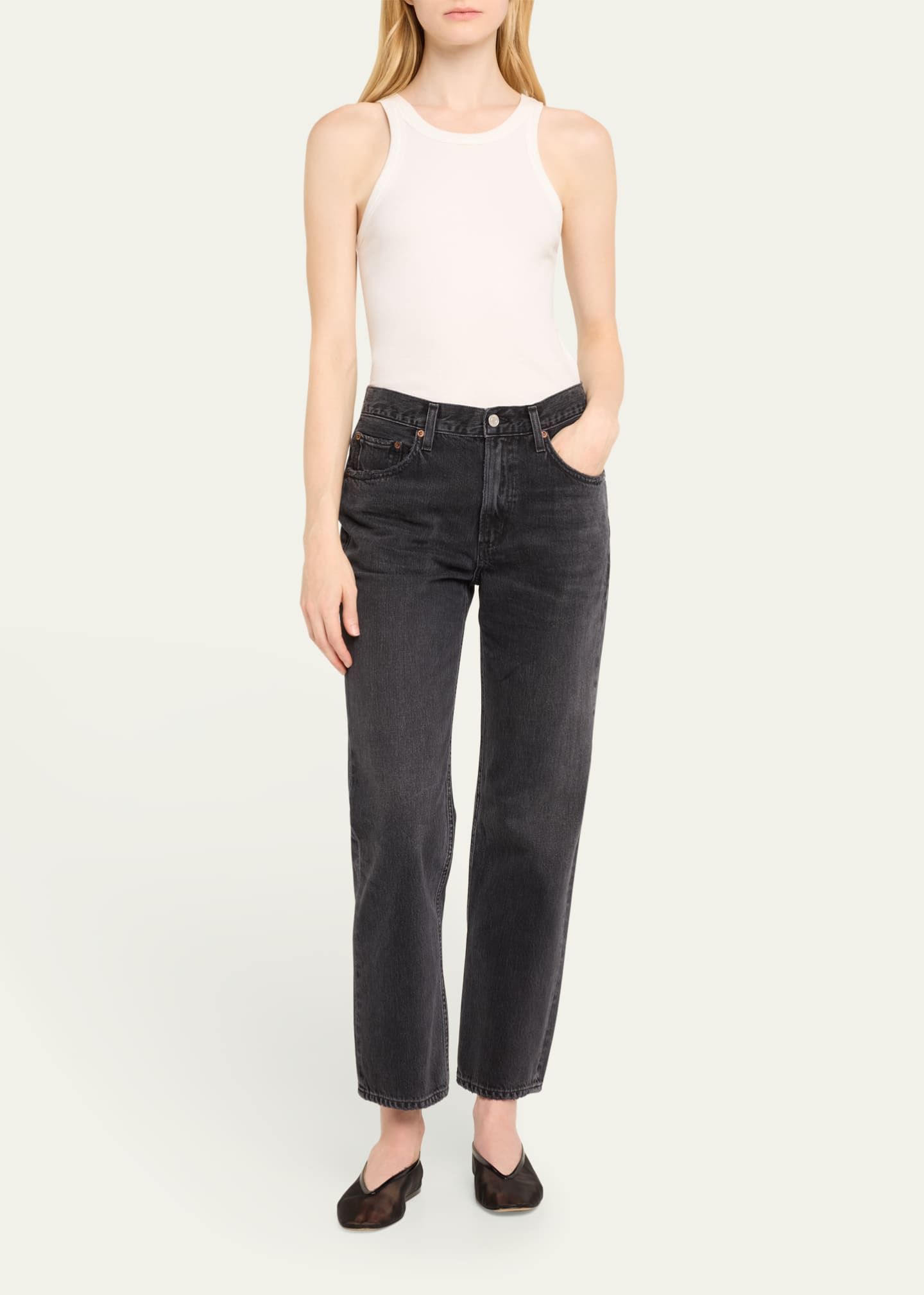 AGOLDE Valen Straight-Leg Jeans Image 2 of 5