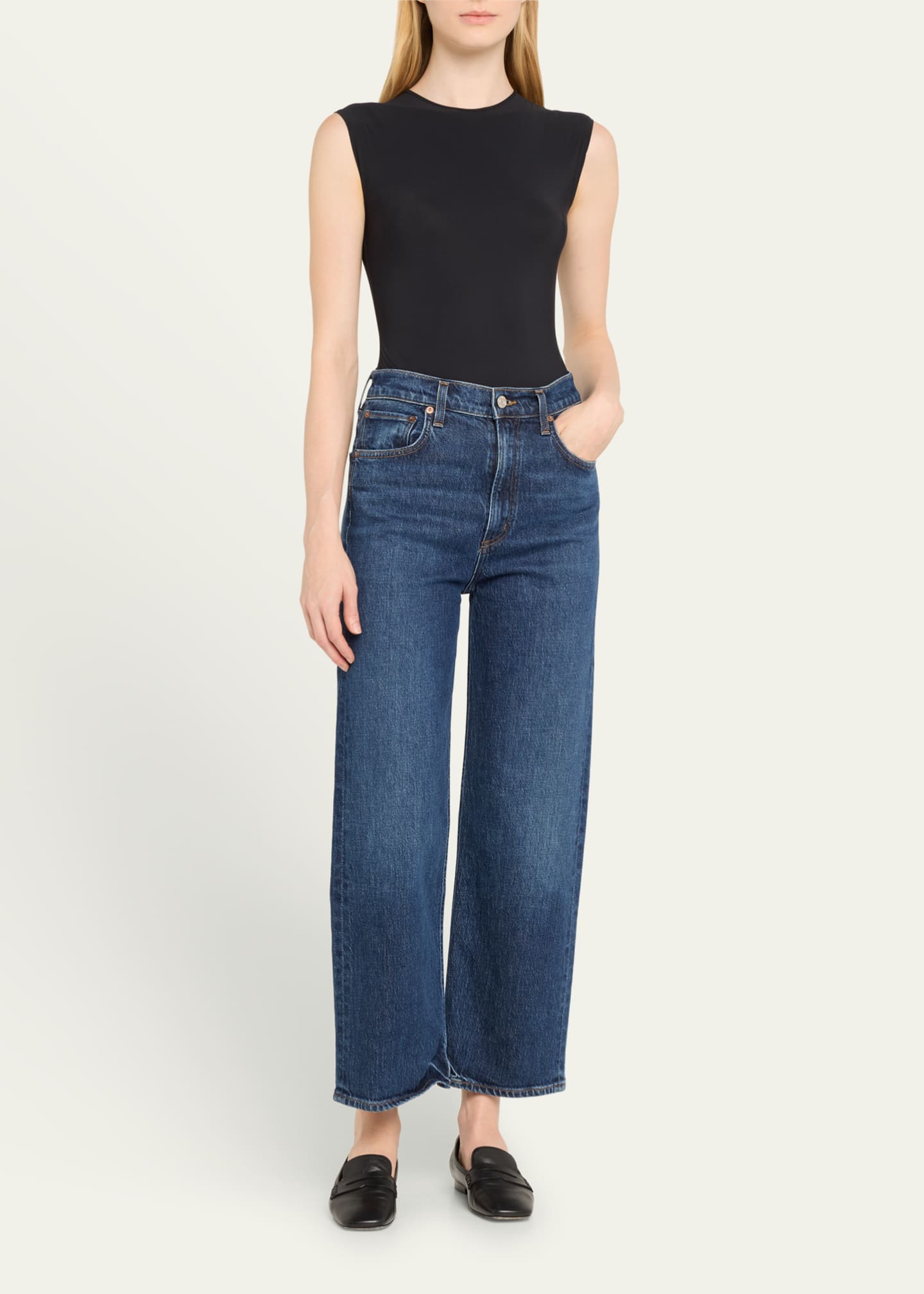 AGOLDE Ren Wide Cropped Jeans Image 2 of 5