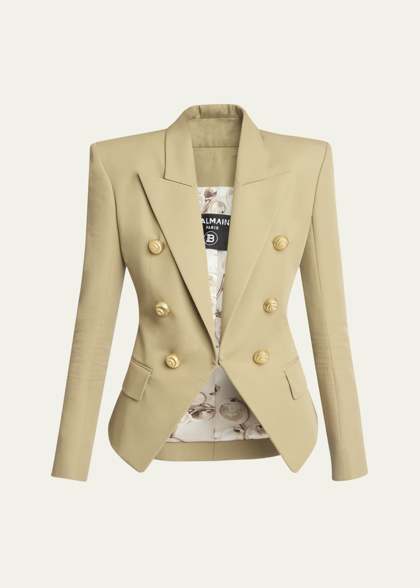 Yellow balmain blazer on sale