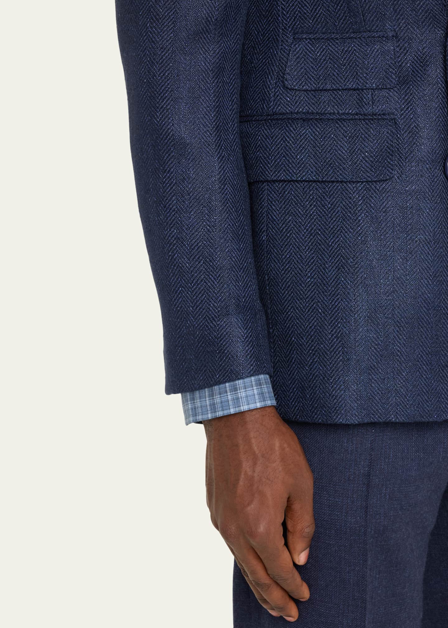 Ralph Lauren Men's Kent Herringbone DoubleBreasted Sport Coat