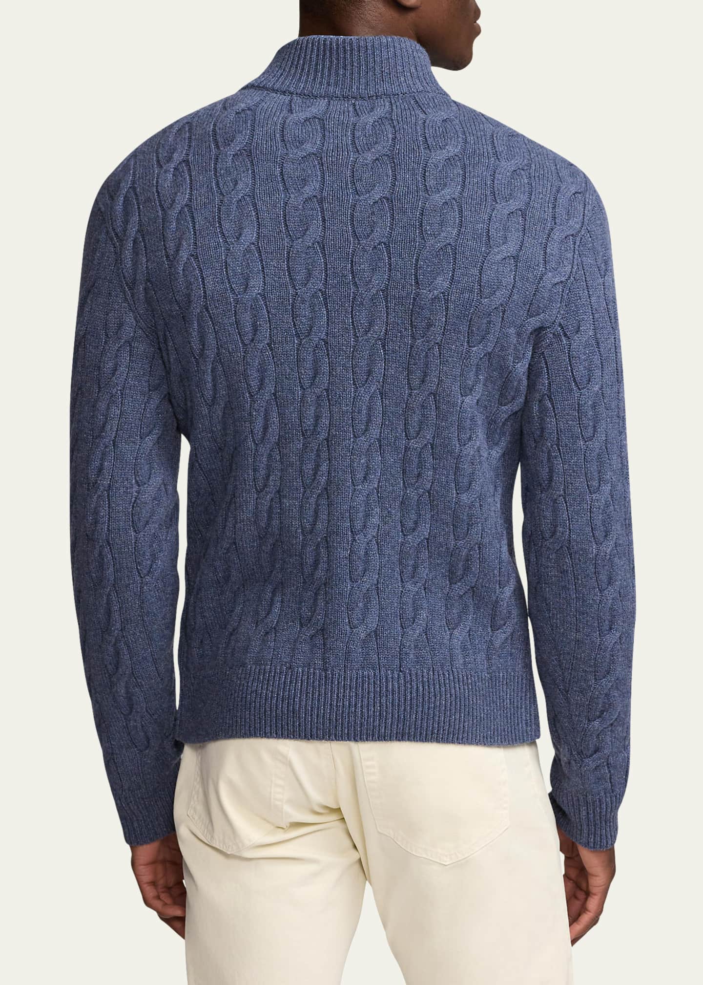 Ralph Lauren Men s Cashmere Cable Knit Sweater Bergdorf Goodman