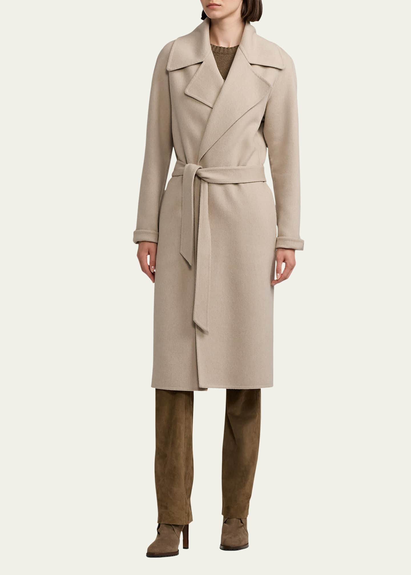 Ralph Lauren Collection Leonarda Belted Cashmere Wrap Coat Bergdorf Goodman