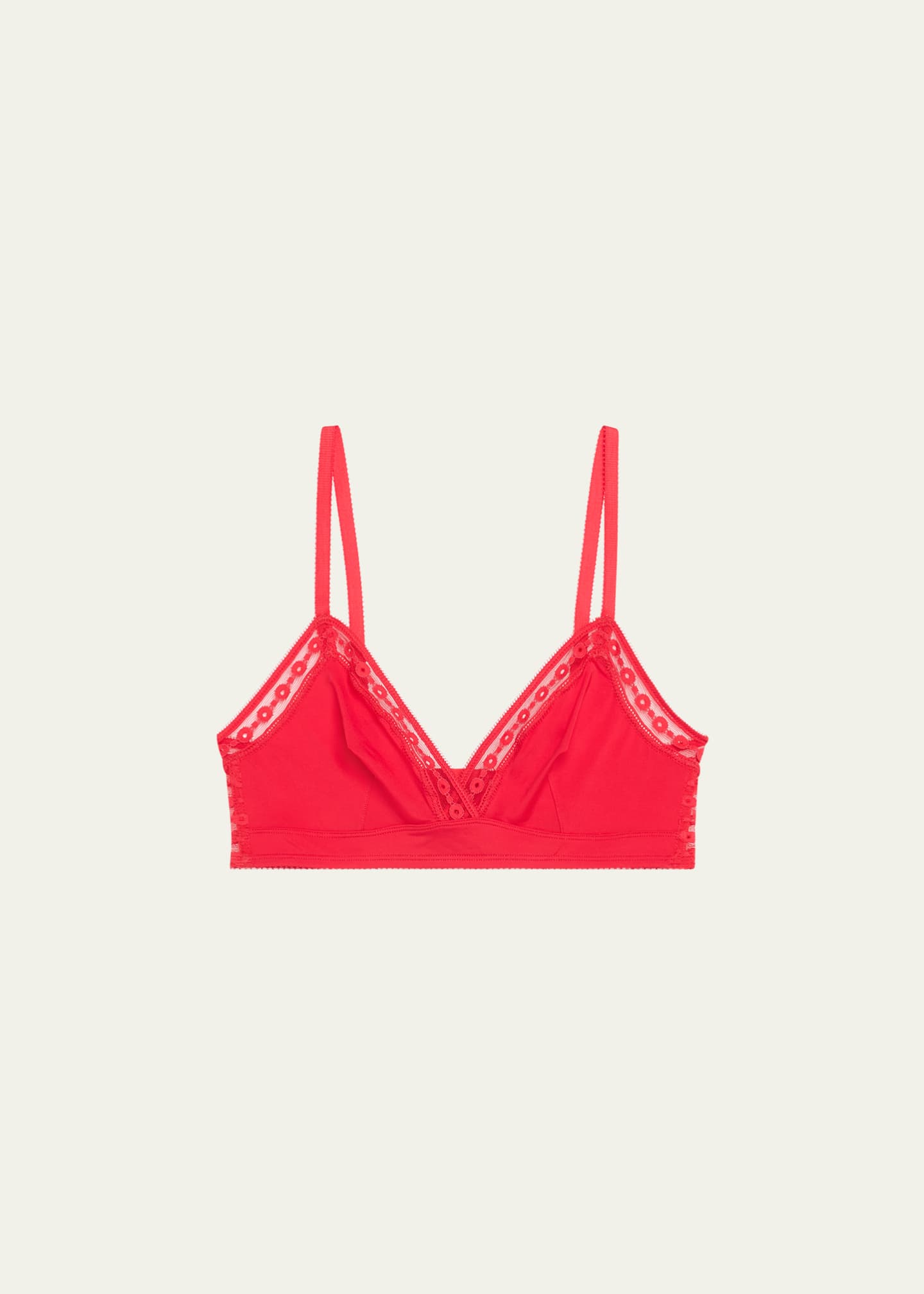 Eres Rituel Lace & Jersey Triangle Bralette Image 1 of 4