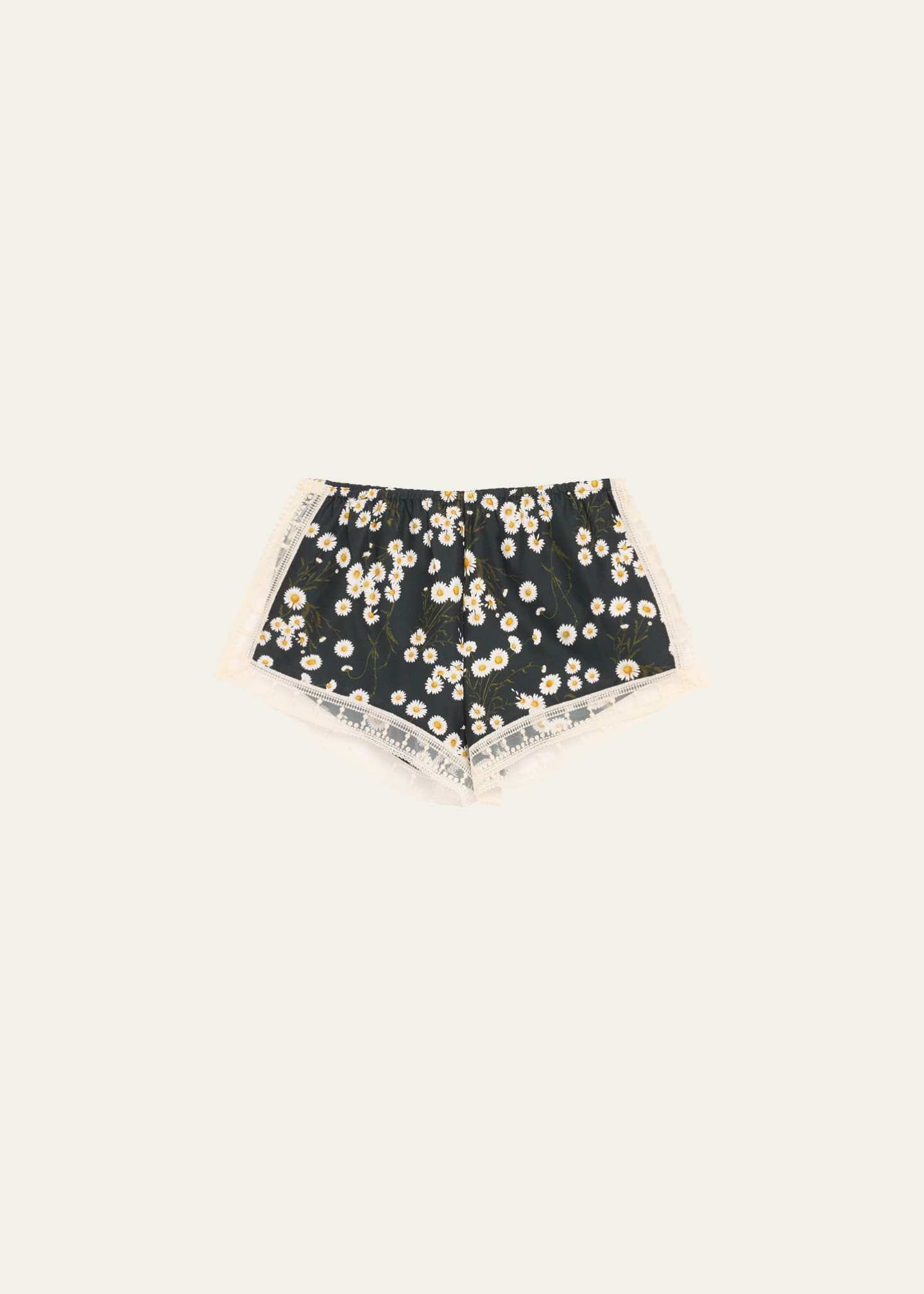 Eres Moi Floral-Print Twill Shorts Image 1 of 5