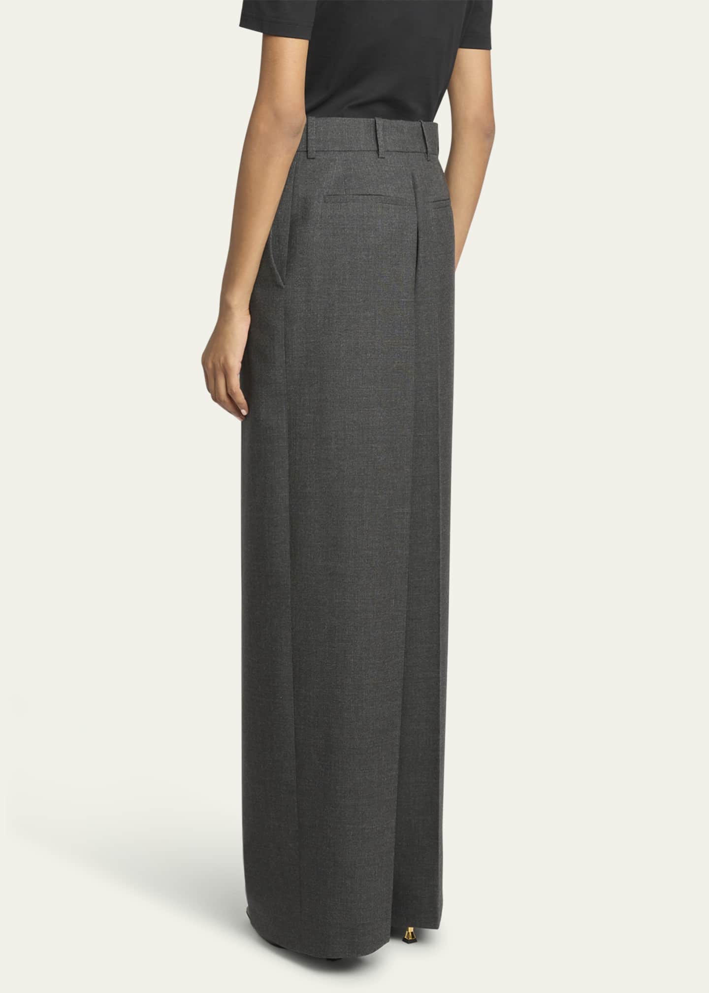 Givenchy Tailored Straight-Leg Wool Trousers Image 3 of 5