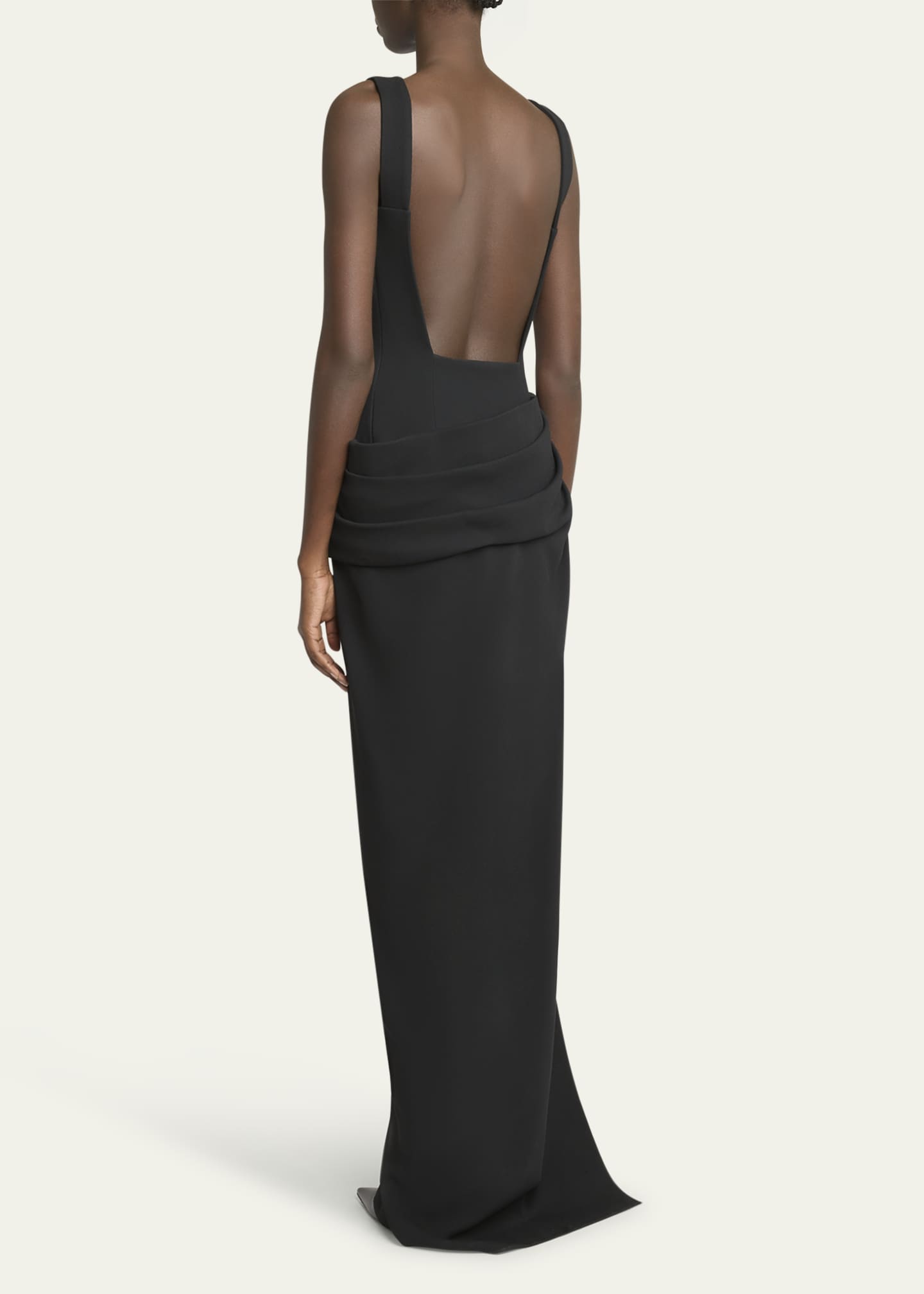 Givenchy Draped Sleeveless Slit Gown Image 3 of 5