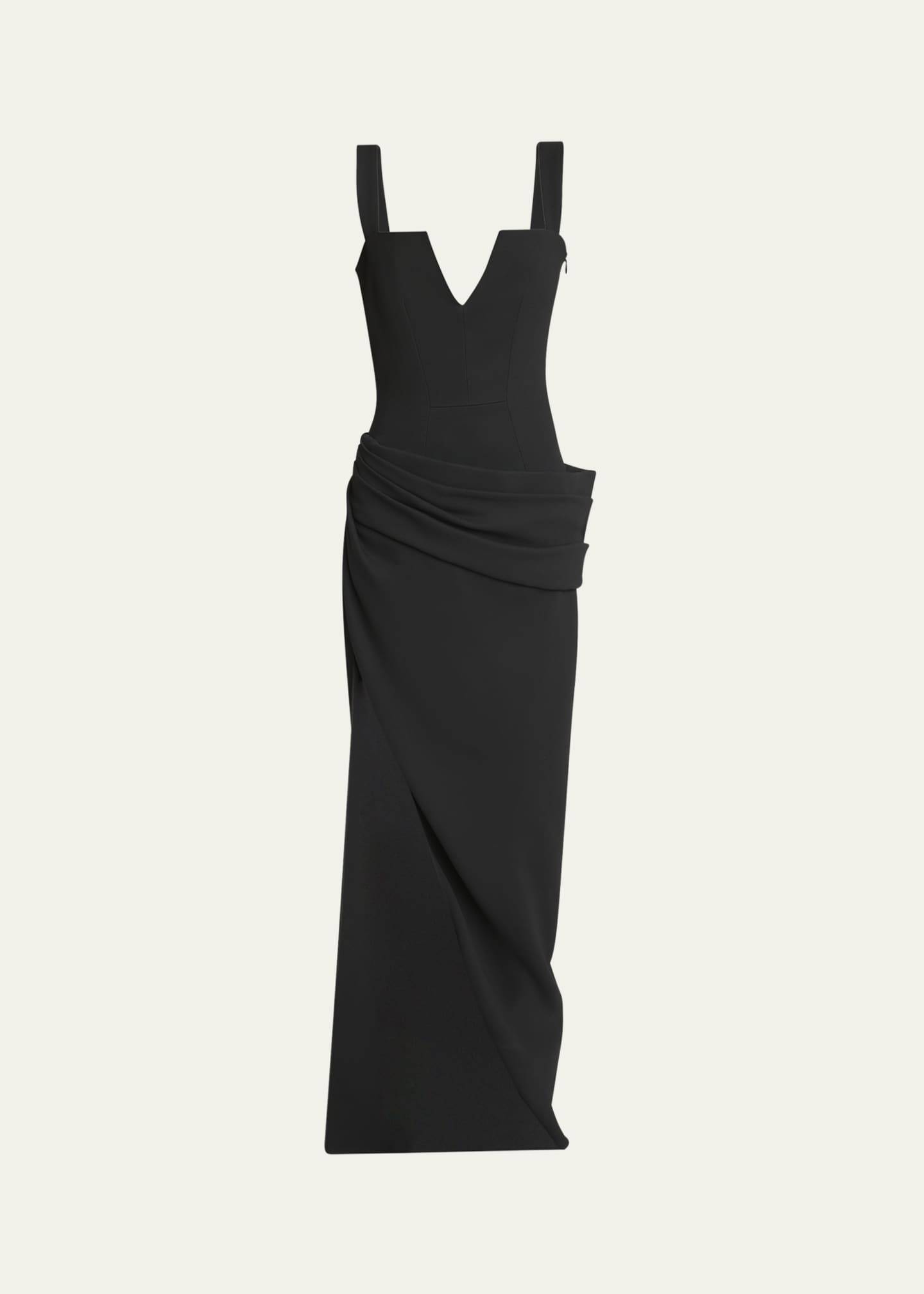 Givenchy Draped Sleeveless Slit Gown Image 1 of 5