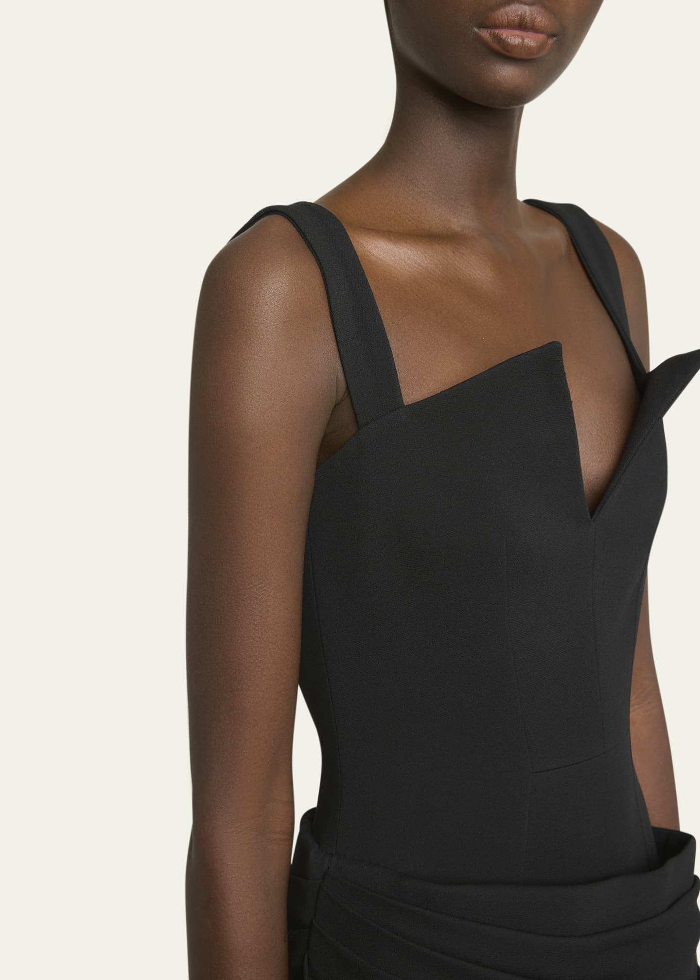 Givenchy Draped Sleeveless Slit Gown Image 5 of 5