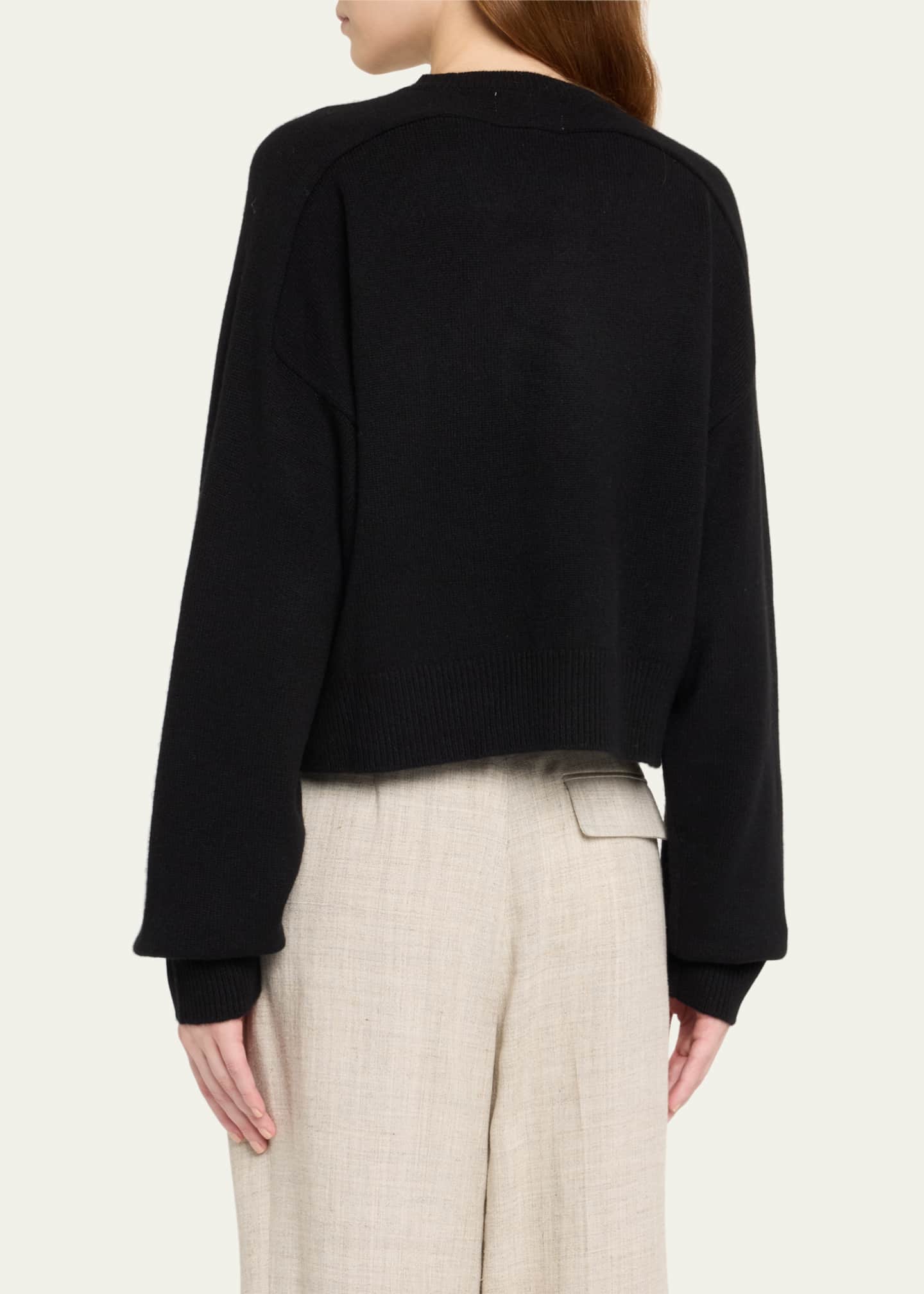 Loulou Studio Anzor V-Neck Cashmere Sweater Image 3 of 5