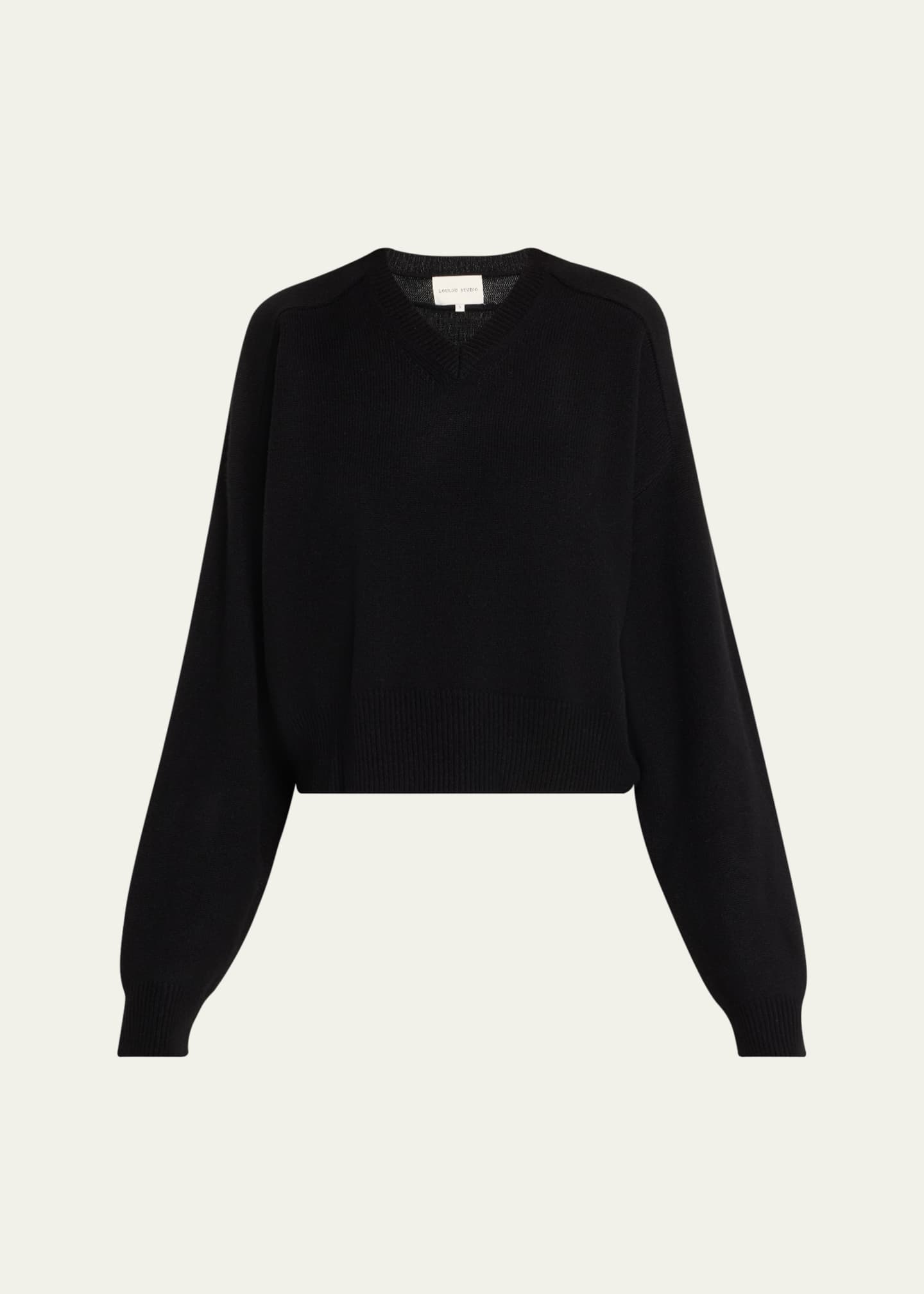 Loulou Studio Anzor V-Neck Cashmere Sweater Image 1 of 5