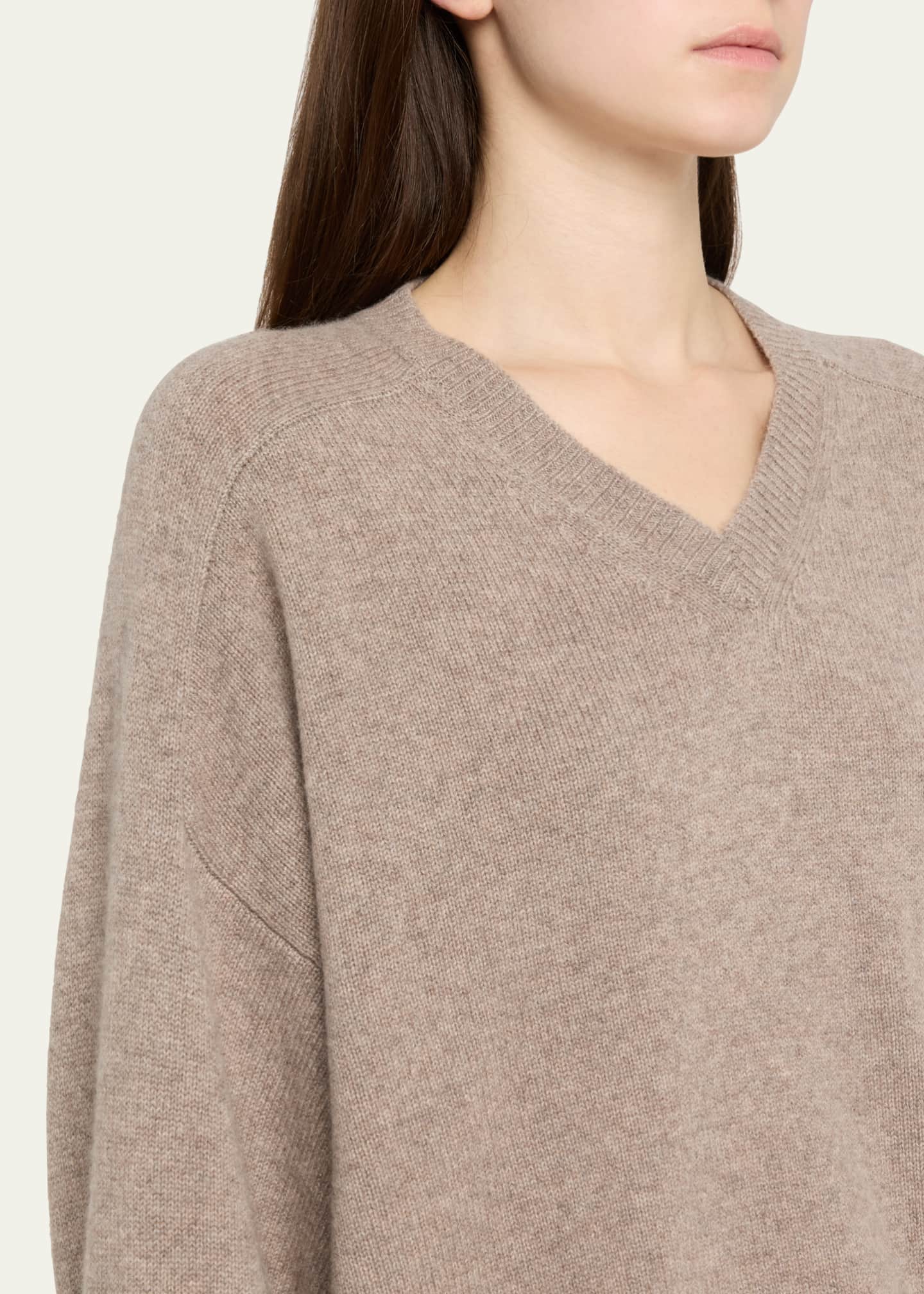Loulou Studio Anzor V-Neck Cashmere Sweater Image 5 of 5