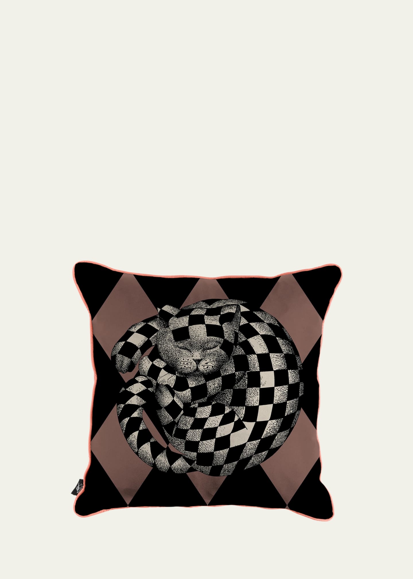 Fornasetti High Fidelity Printed Cushion, 19.5" Square Image 1 of 2