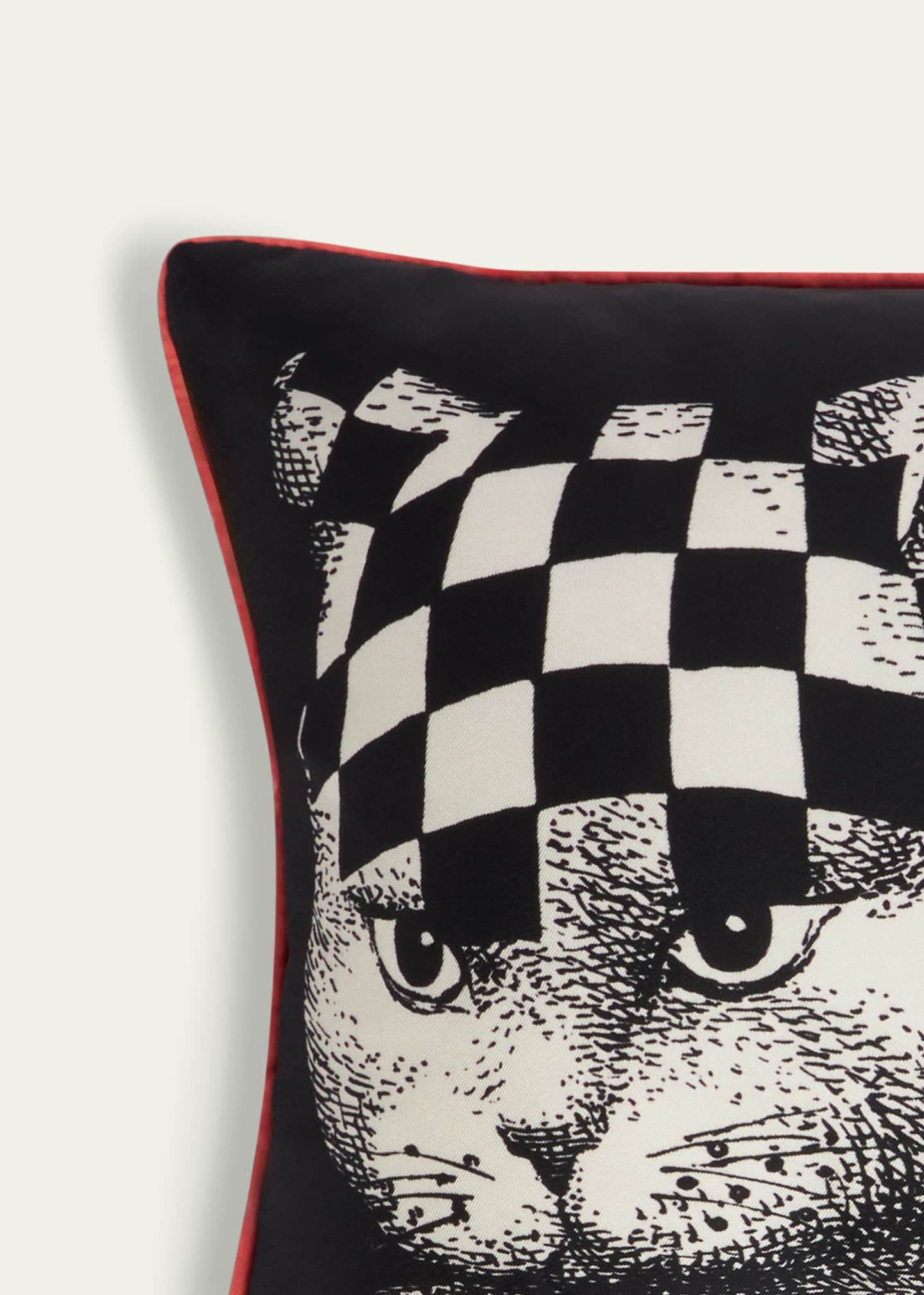 Fornasetti High Fidelity Printed Cushion, 11.7" x 23.4" Image 3 of 3