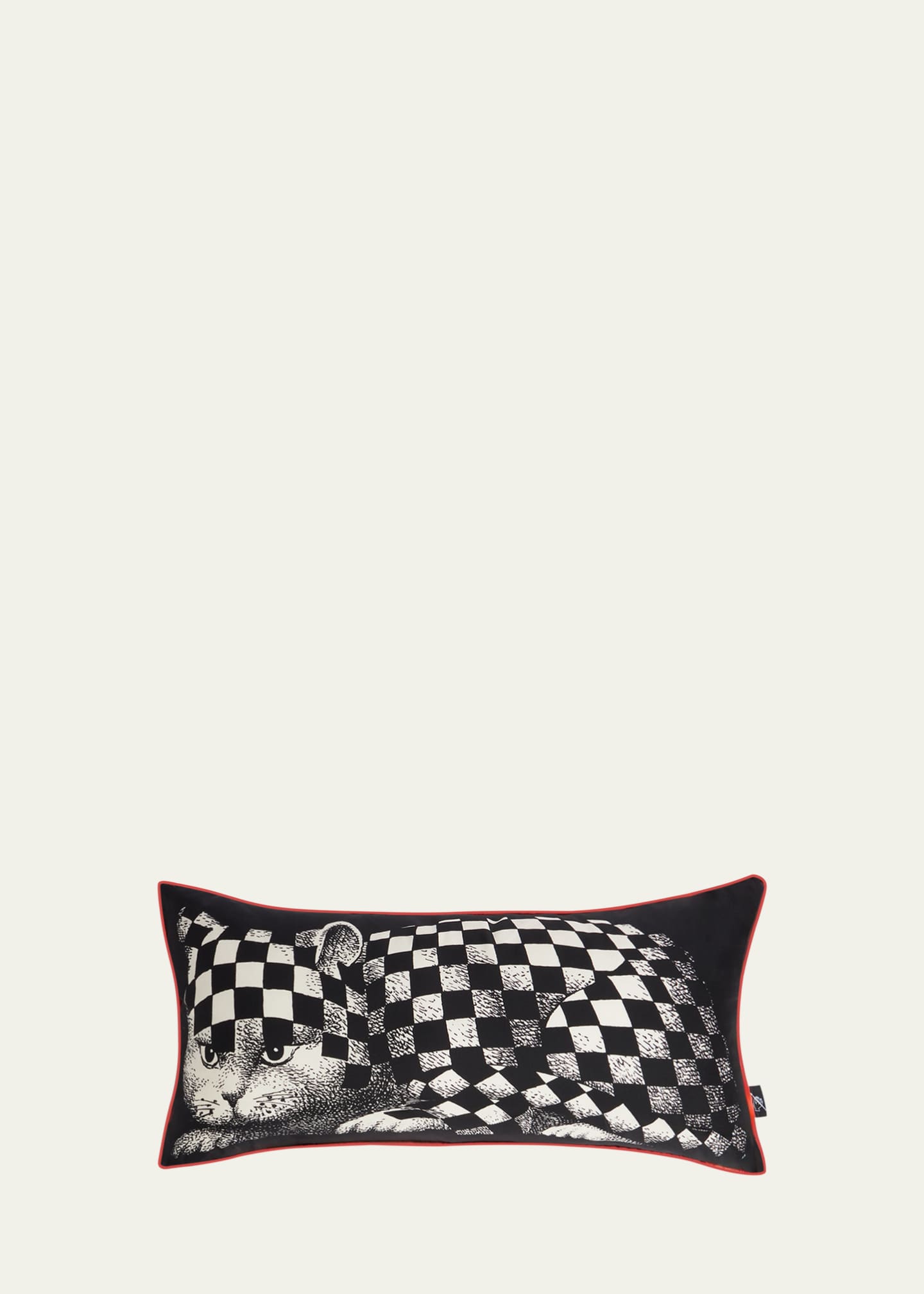 Fornasetti High Fidelity Printed Cushion, 11.7" x 23.4" Image 1 of 3