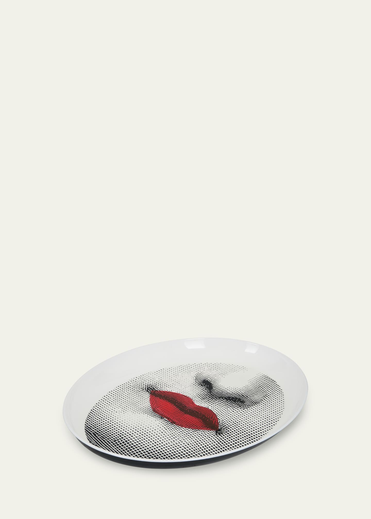 Fornasetti Bocca Oval Tray Image 3 of 5