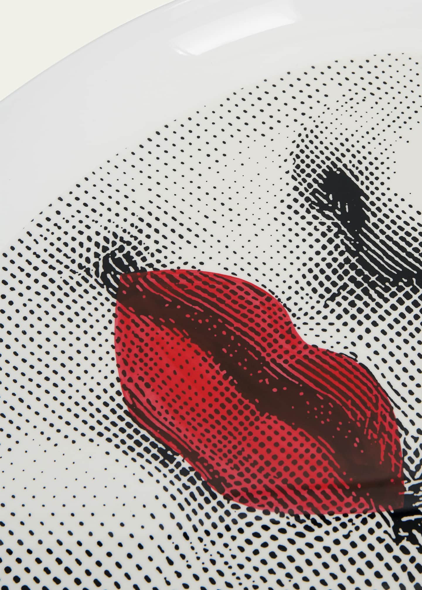 Fornasetti Bocca Oval Tray Image 4 of 5