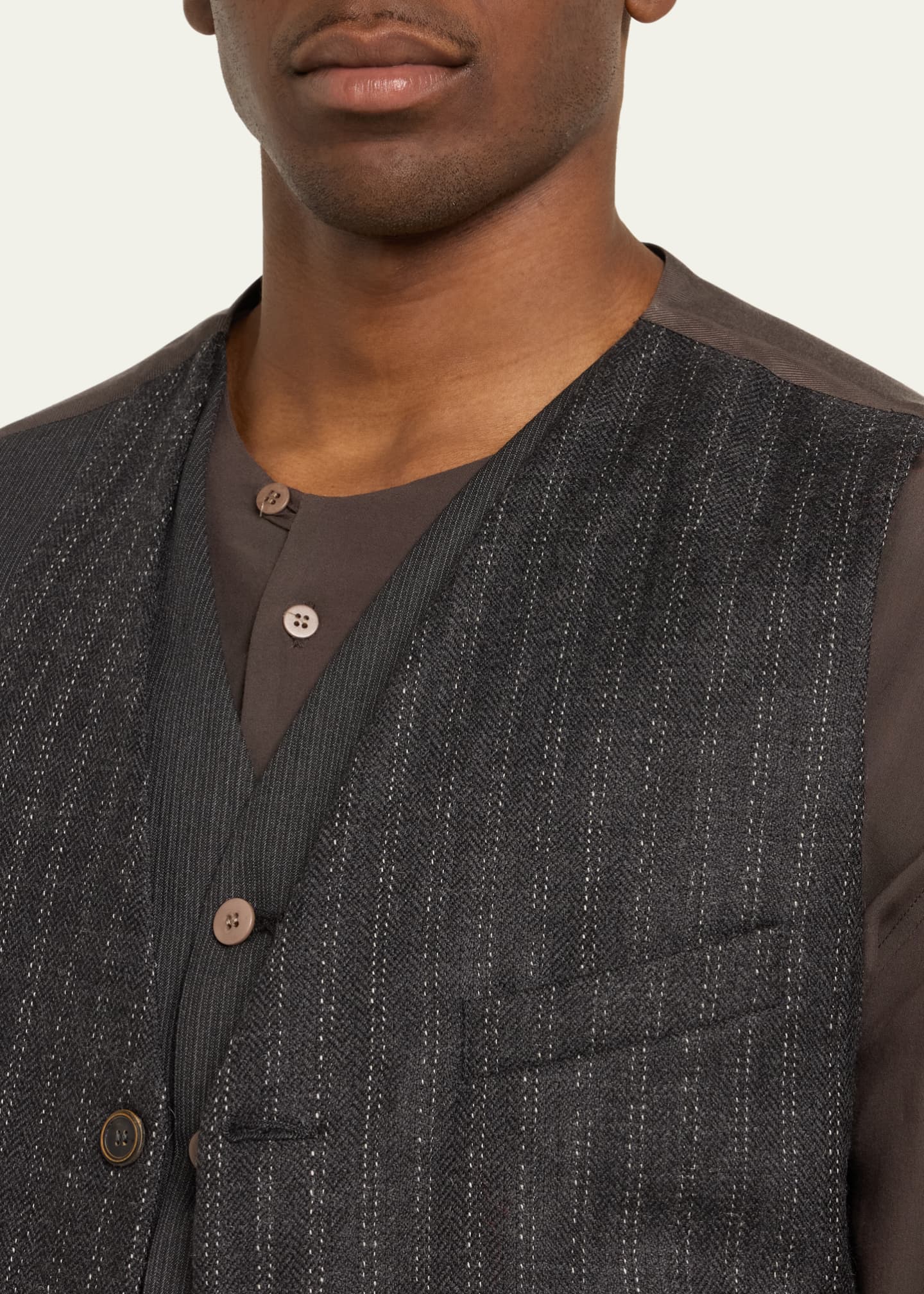 Double layered waistcoat top
