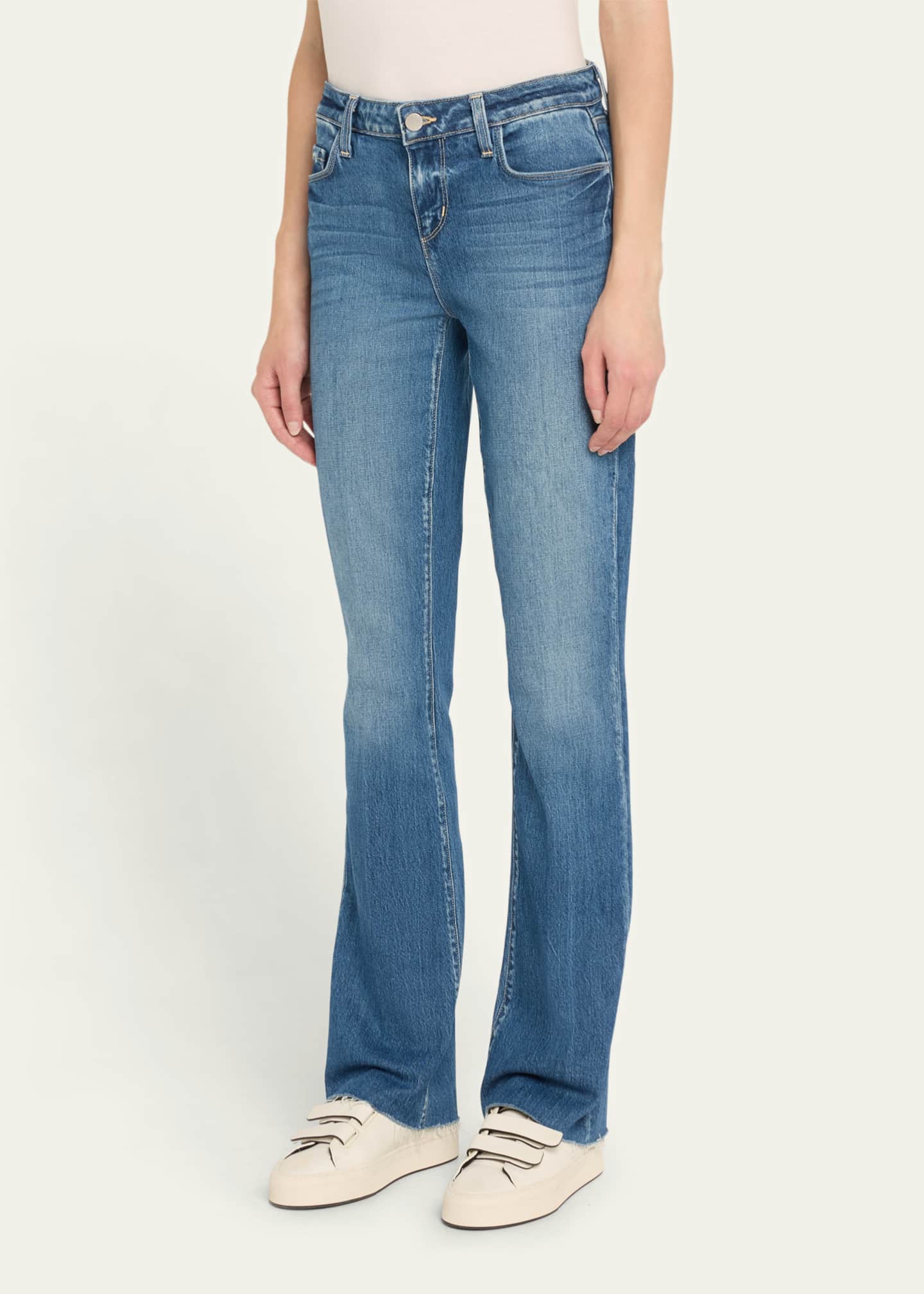 L'Agence Sneeki Low-Rise Straight-Leg Jeans Image 4 of 5