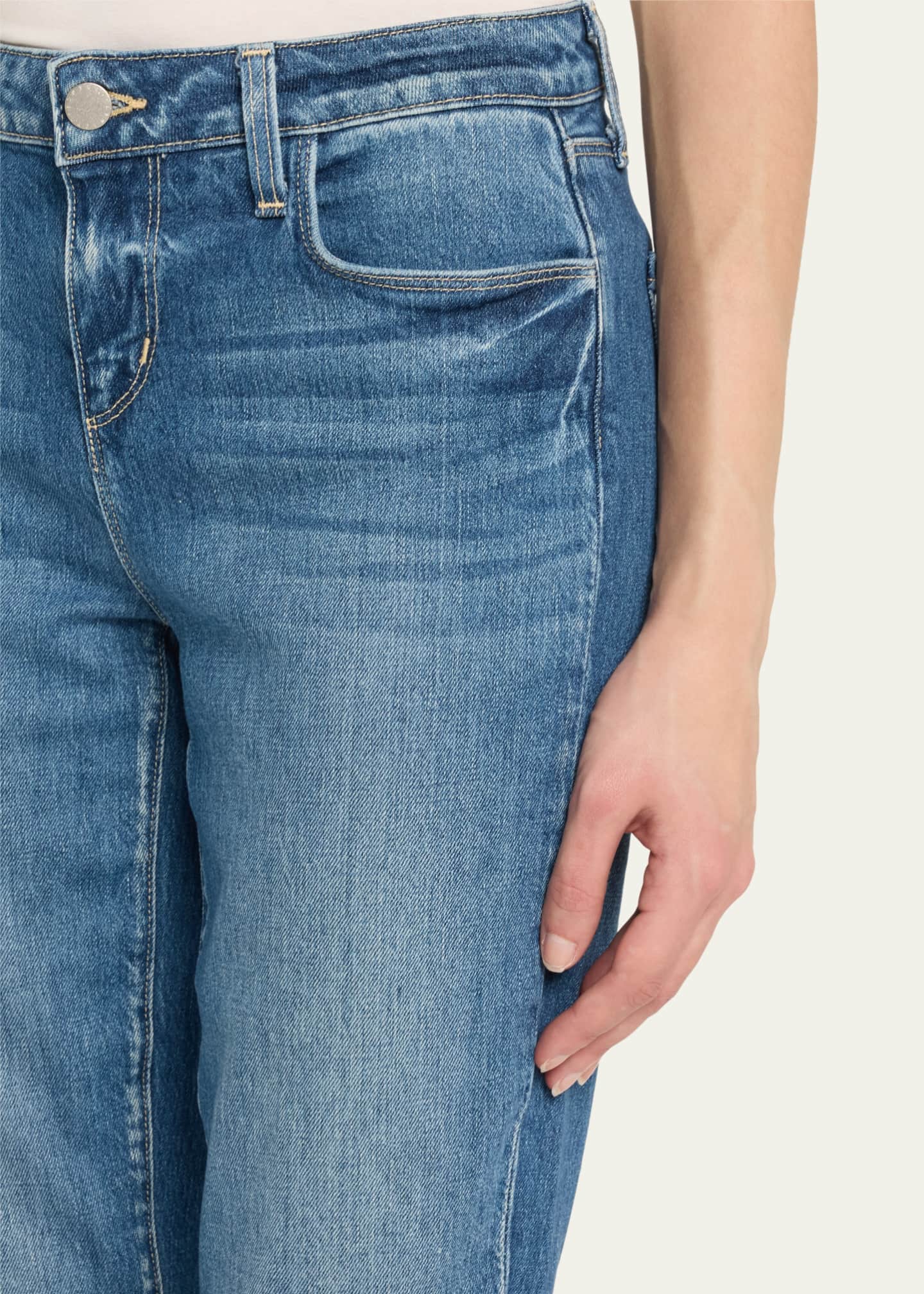 L'Agence Sneeki Low-Rise Straight-Leg Jeans Image 5 of 5