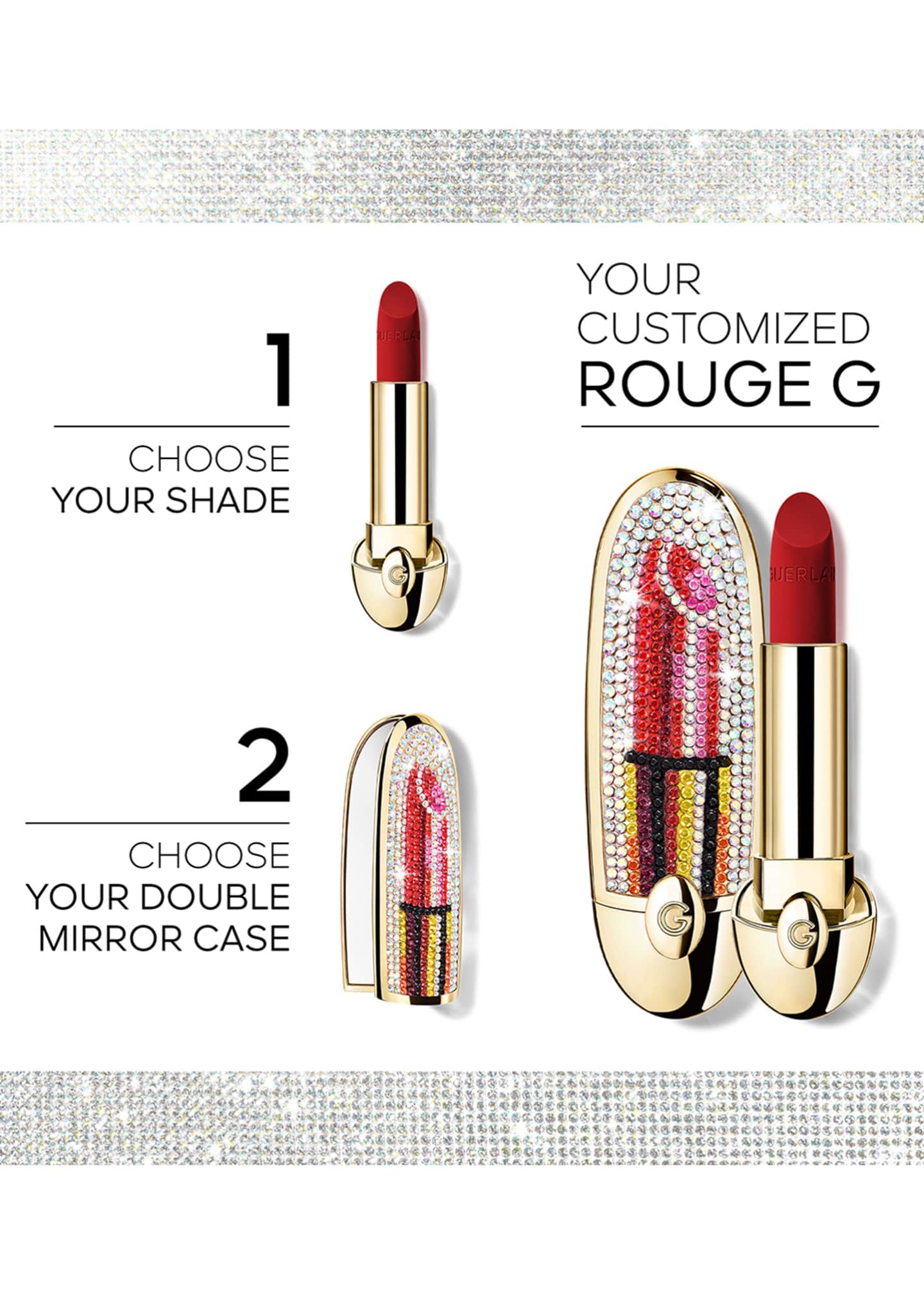 Guerlain Limited Edition Rouge G Customizable Lipstick Case