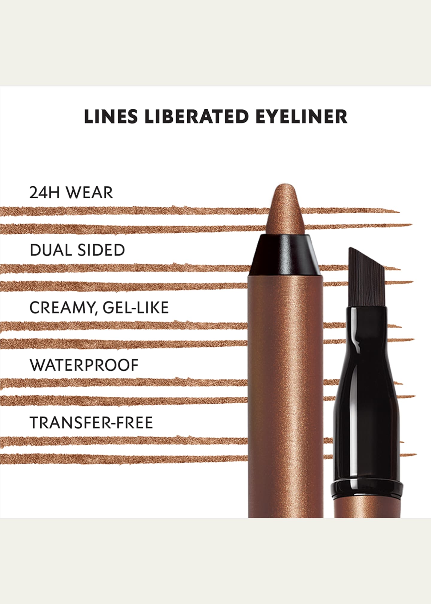 Yves Saint Laurent Beaute Lines Liberated Dual-Ended Waterproof Eyeliner Image 3 of 4