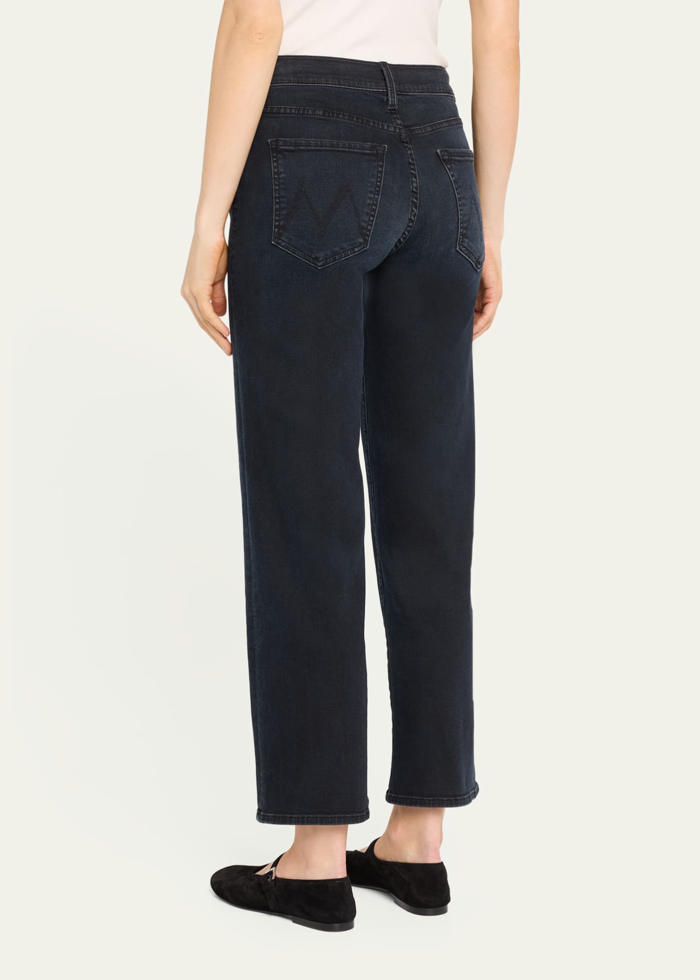 MOTHER The Mid-Rise Rambler Zip Ankle Jeans - Bergdorf Goodman