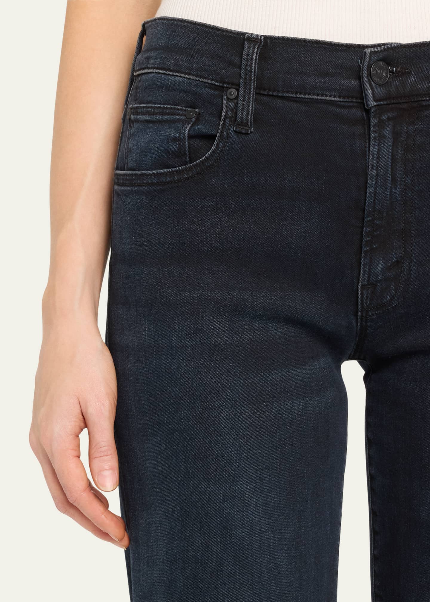 MOTHER The Mid-Rise Rambler Zip Ankle Jeans - Bergdorf Goodman