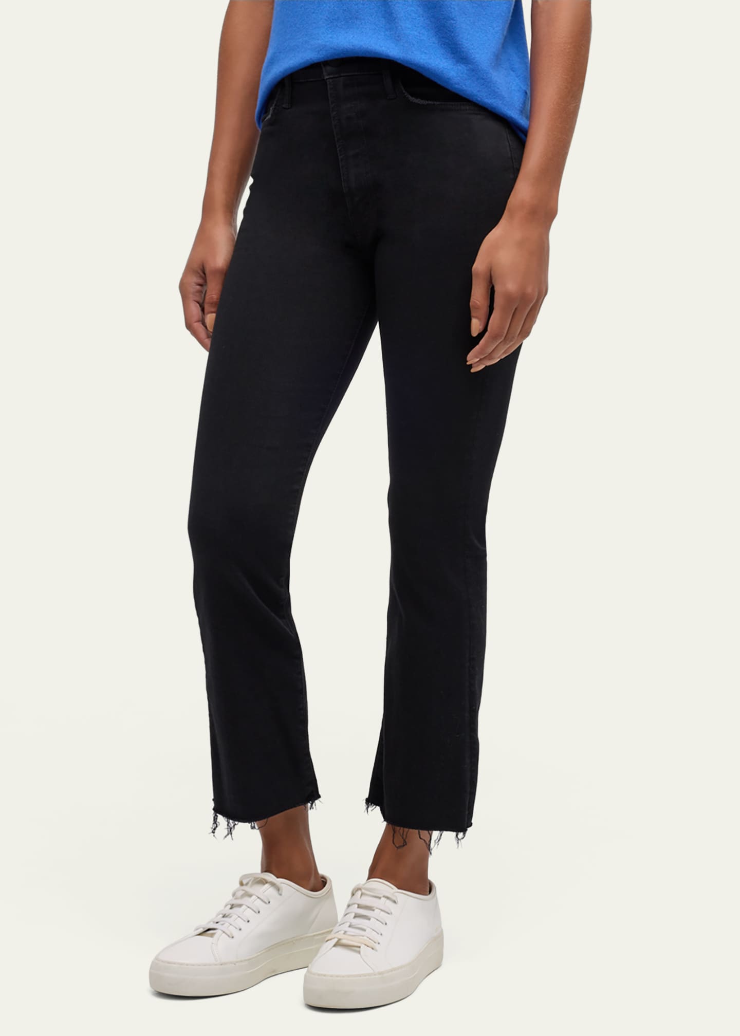MOTHER Lil' Hustler Ankle Fray Jeans Image 4 of 4