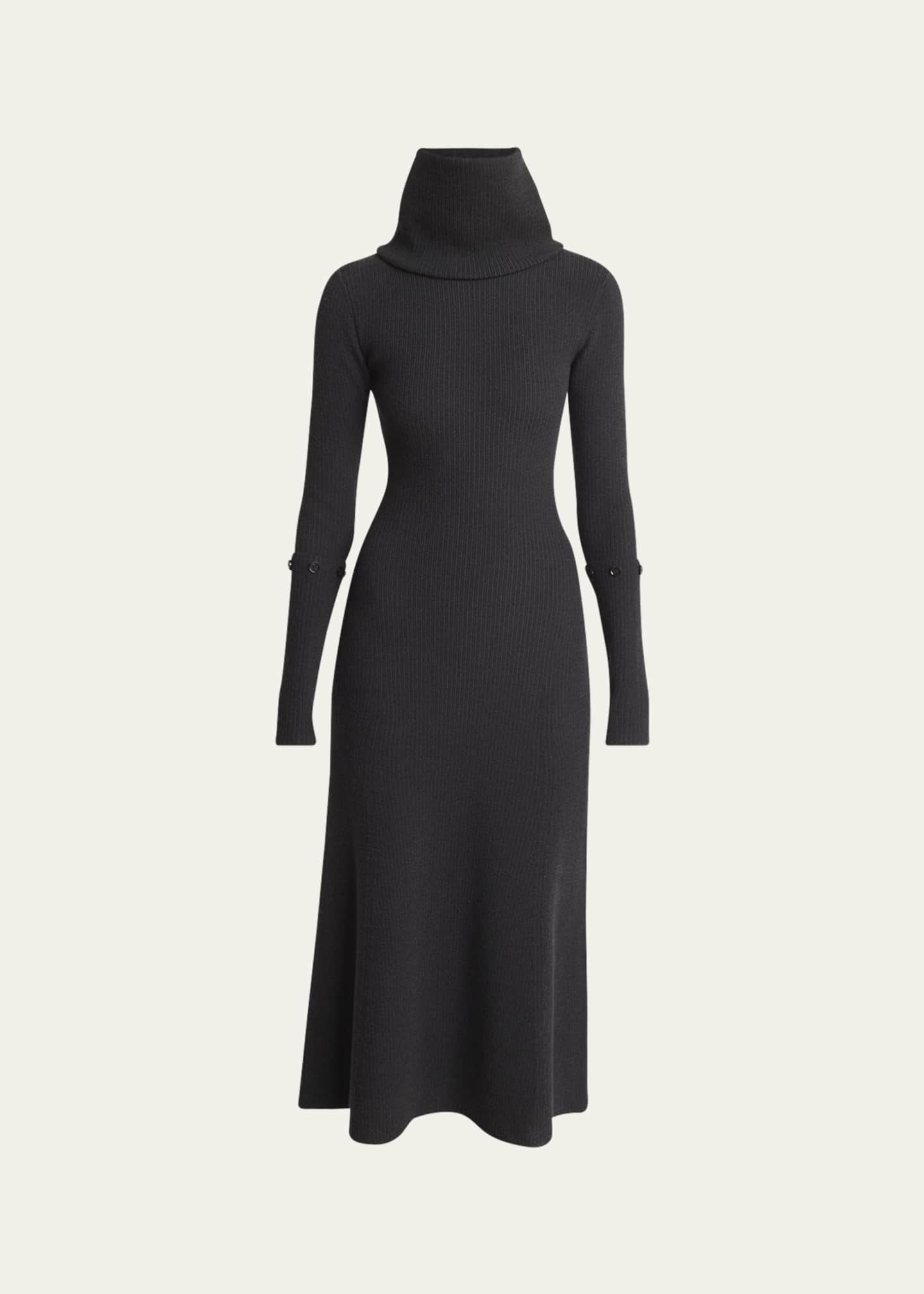 Proenza Schouler Jocelyn Midweight Viscose Rib-Knit Dress